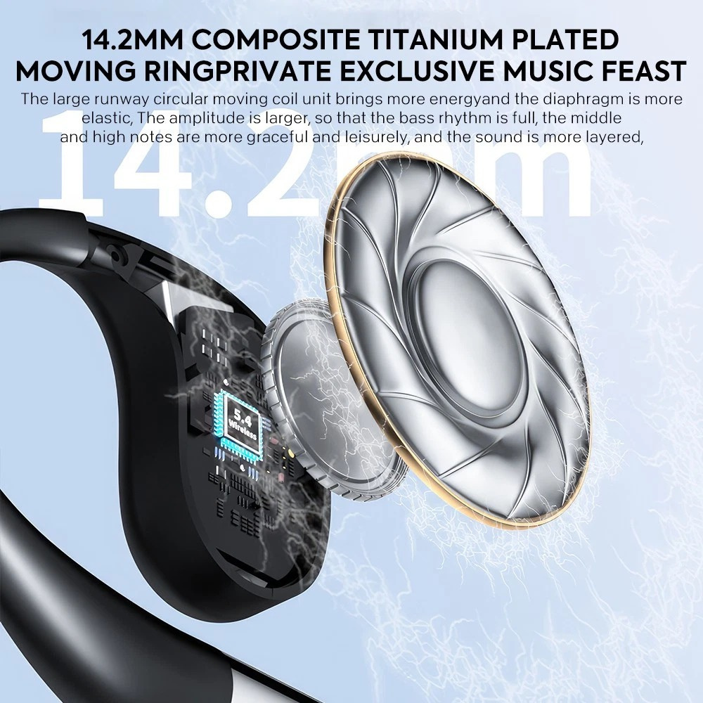 無線掛耳式藍牙耳機 白色 BA0129