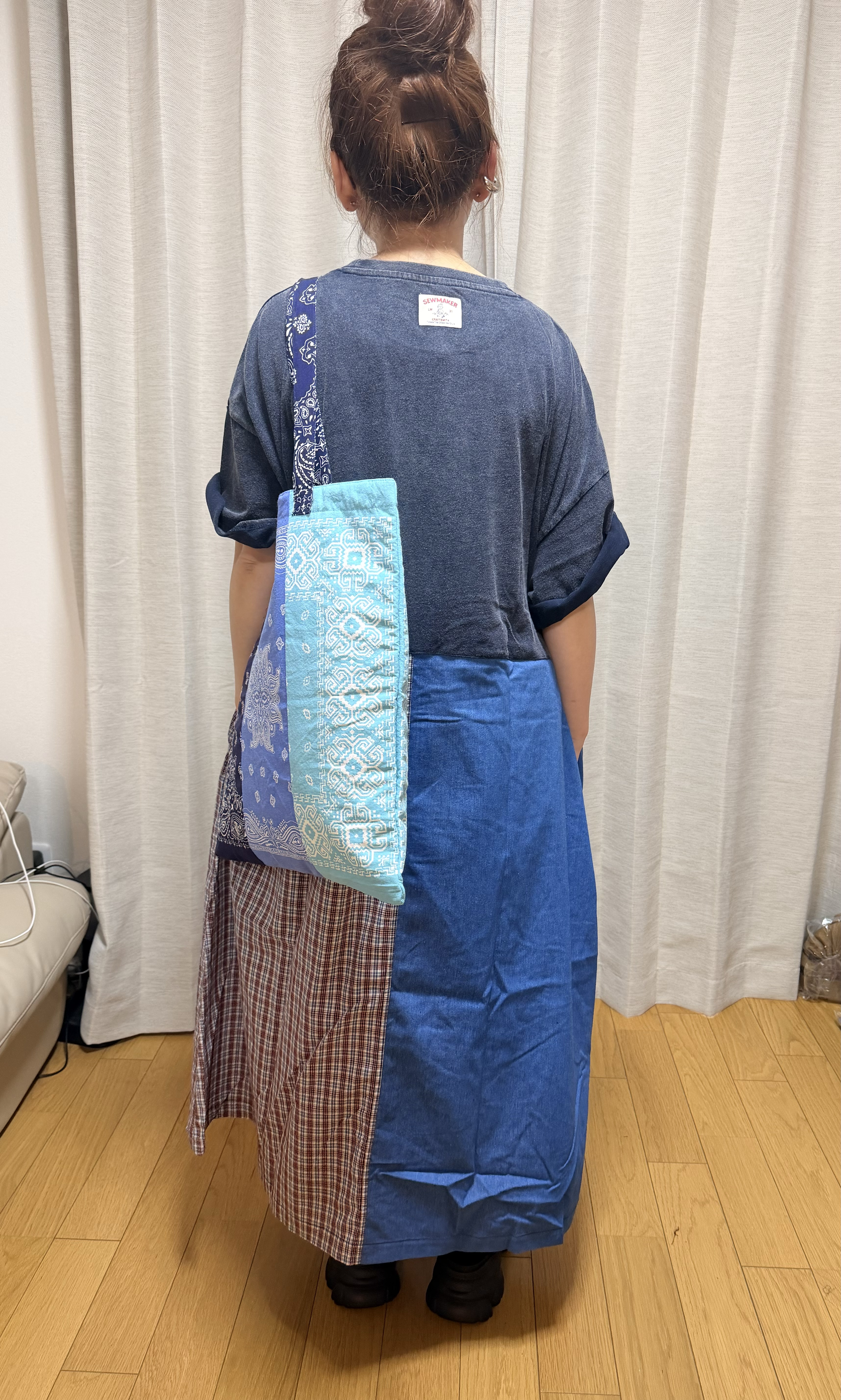 日本拼款連身裙