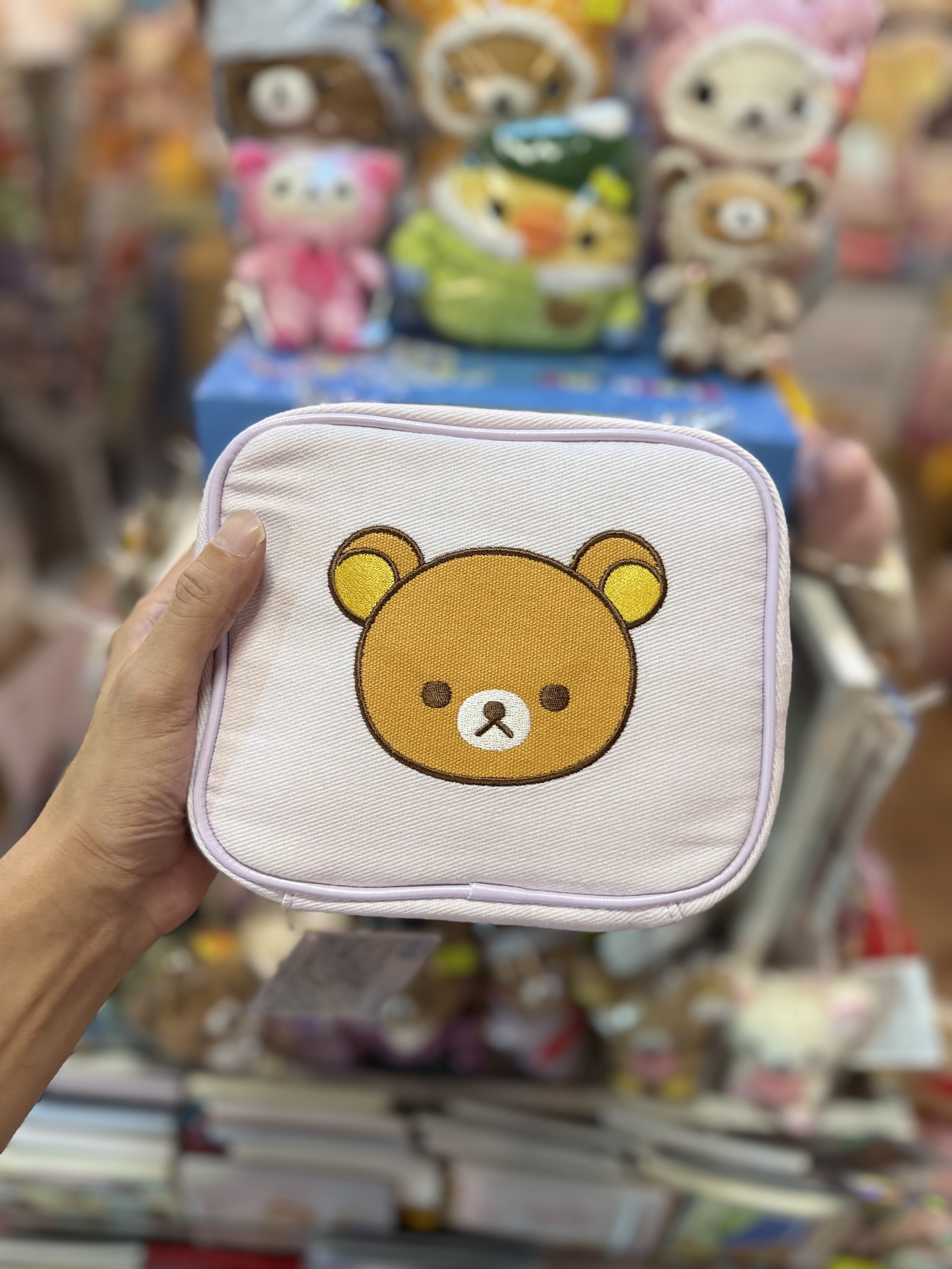 《現貨》全新Rilakkuma瓦瓦貓系列方型化妝袋