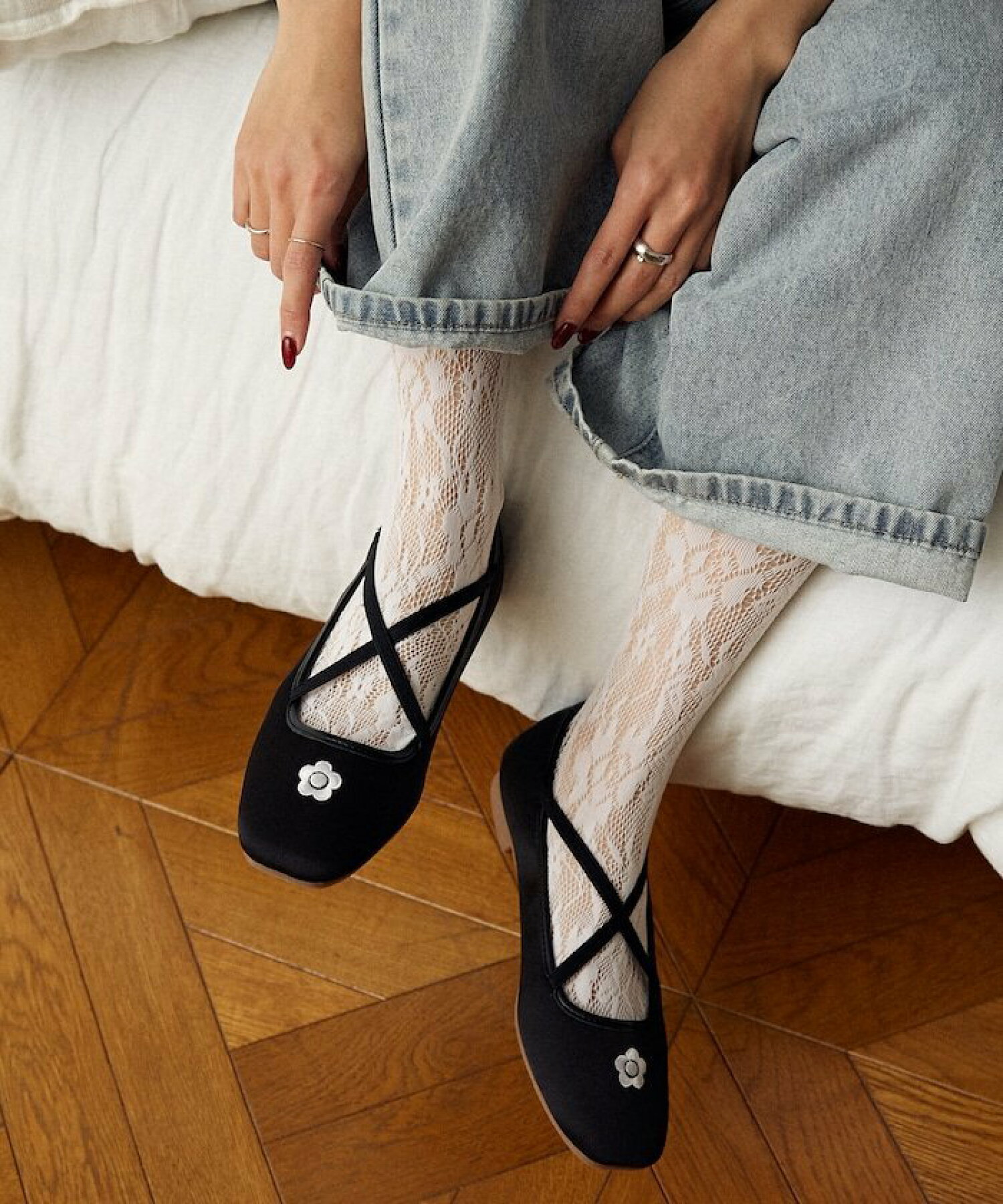 日本預訂📍日本MARY QUANT花花圖案芭蕾舞鞋 不包郵