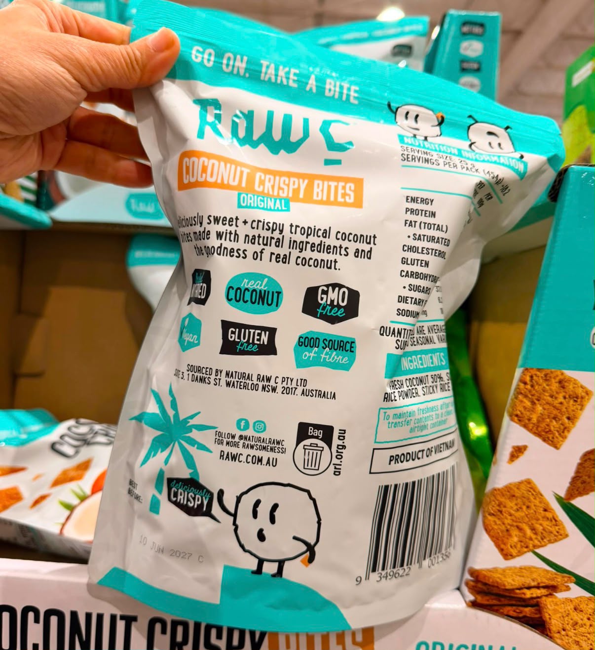 澳洲Costco │椰子脆餅 Coconut Crispy Bites Original  454g