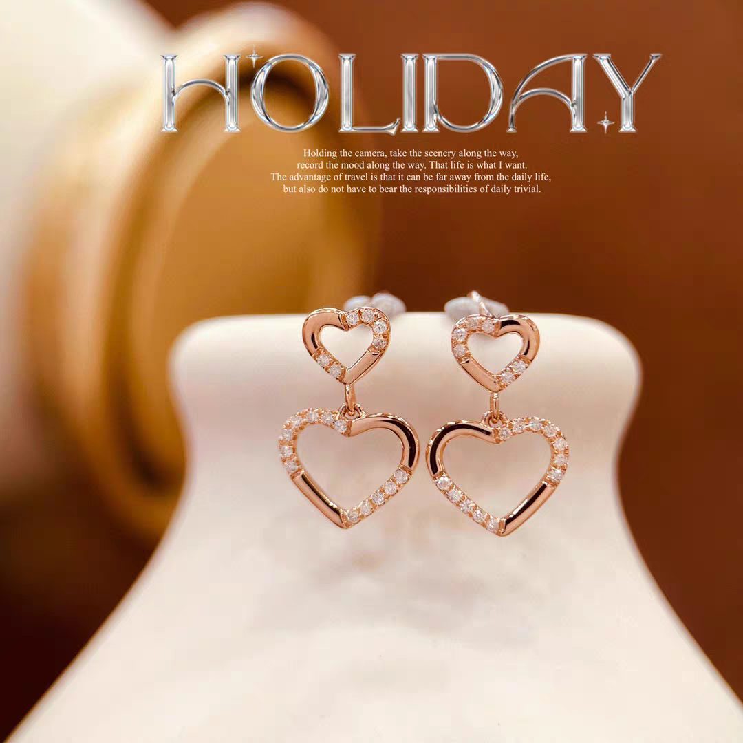 18K Diamond Earrings 