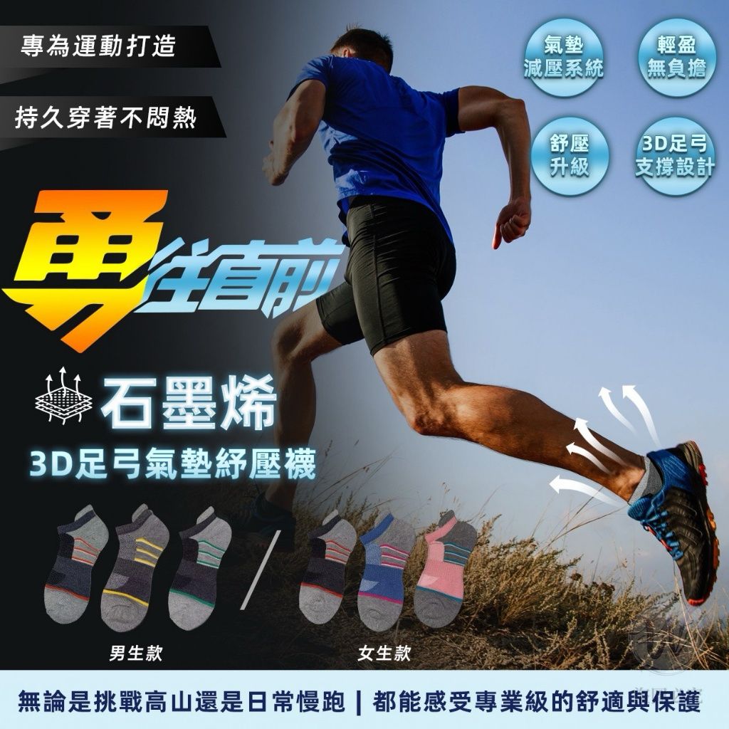  【預訂】台灣黑科技襪TOP減壓保健襪系列 (1套12對)