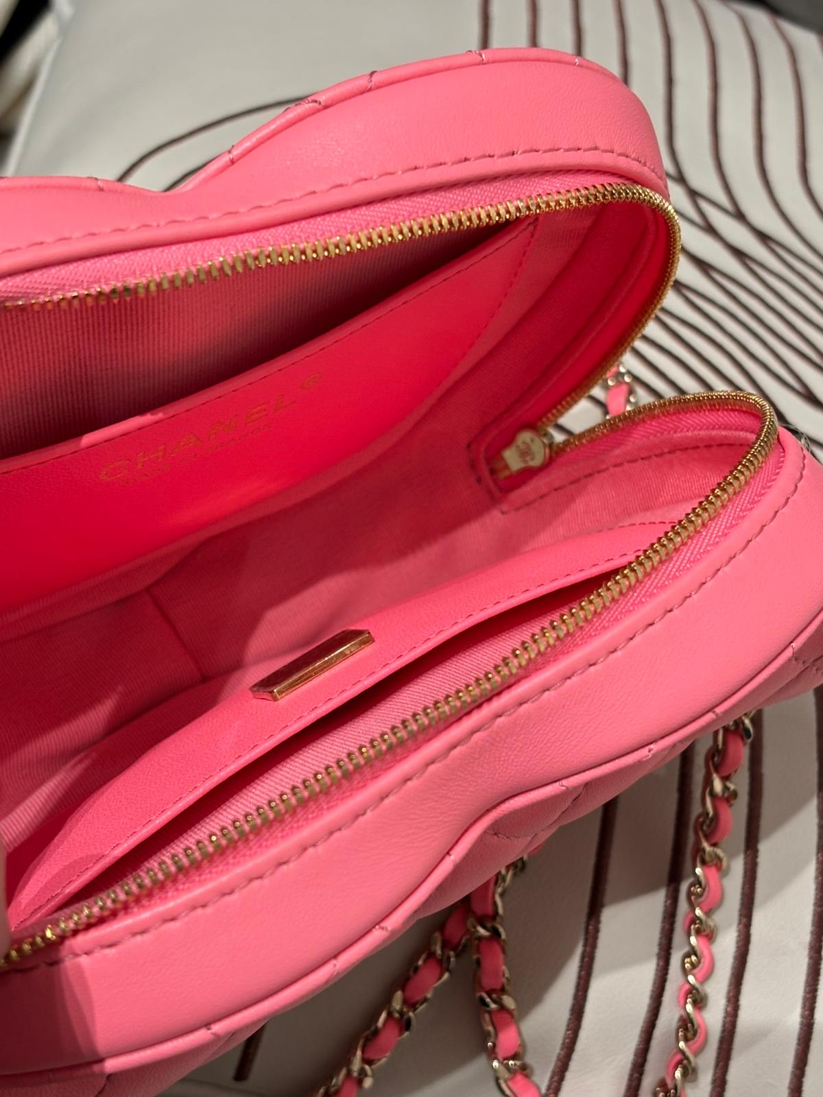 未使用品 Chanel heart bag pink AS3191 100%Authentic, 全新未使用品 unused  ✅晶片✅Dust bag ✅Box 