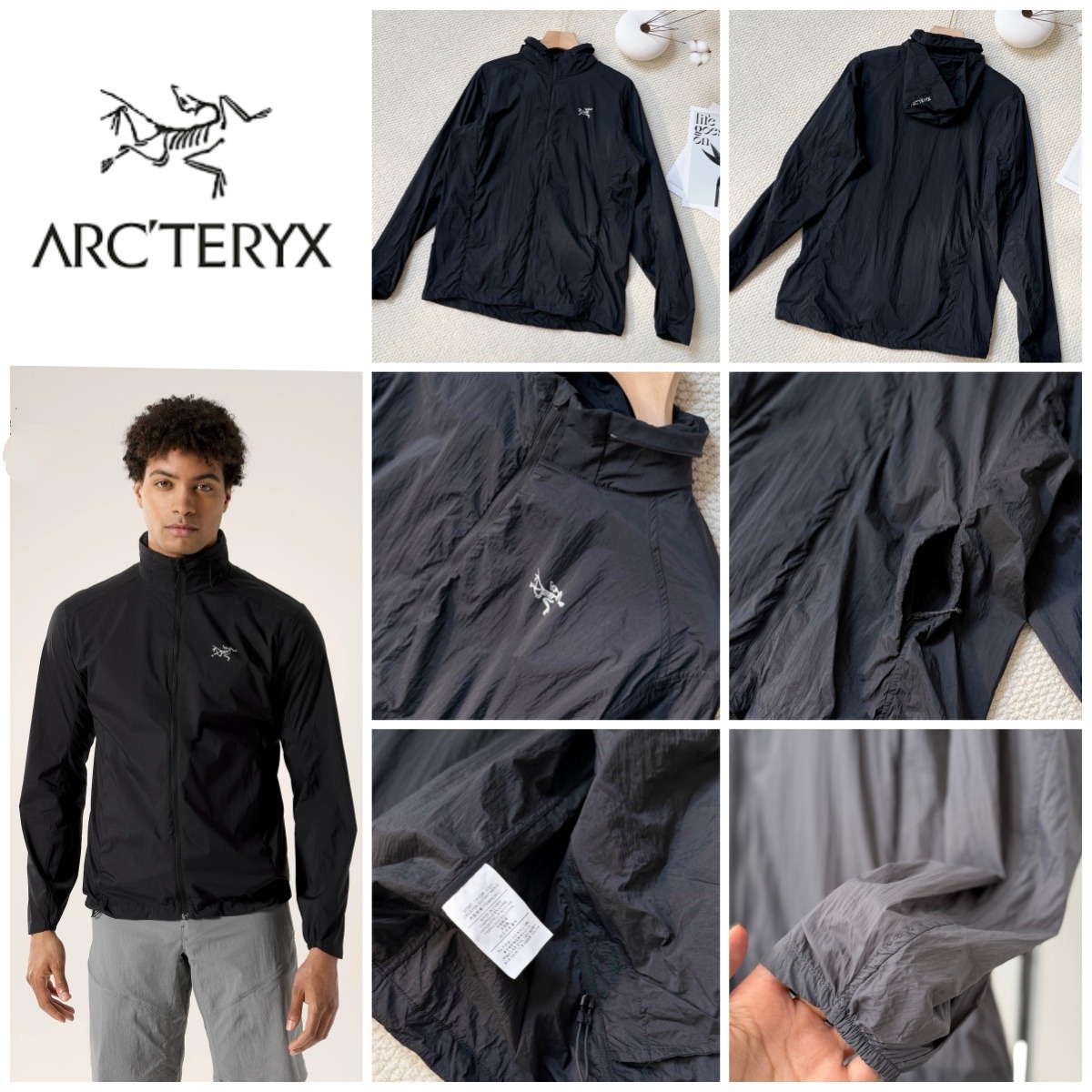 Arc'texry 防曬輕薄連帽拉鍊外套