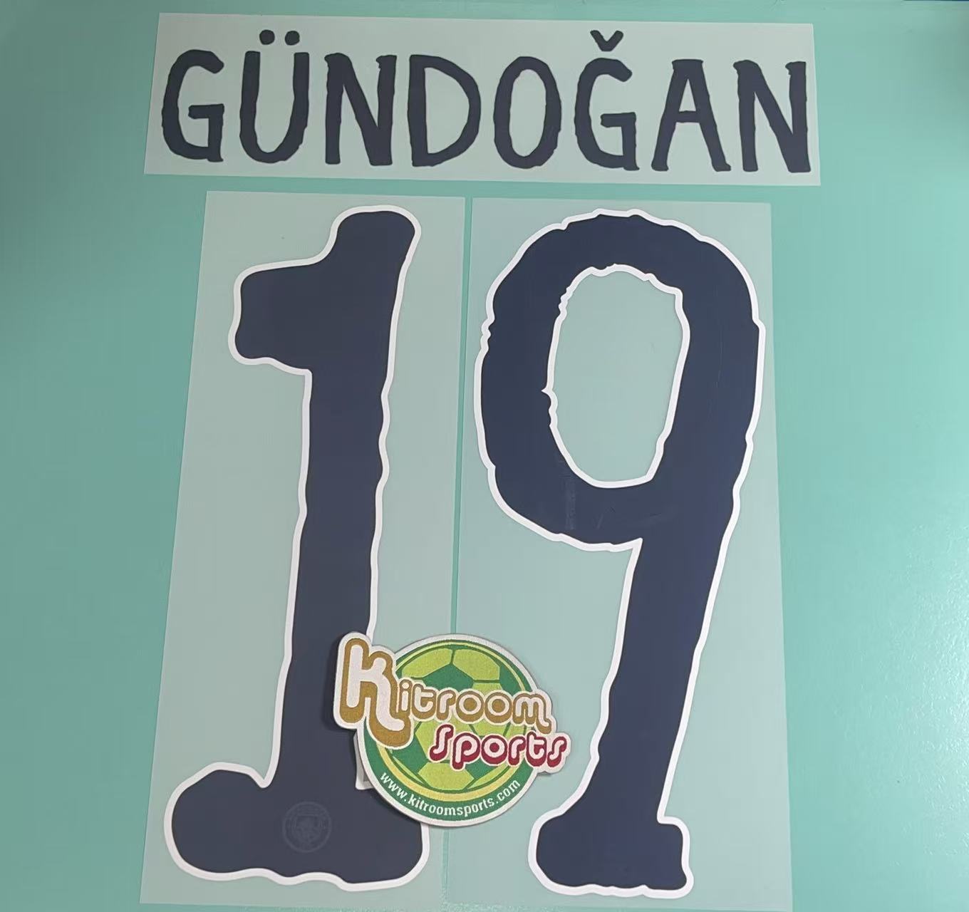 2025-26 Manchester City Home CWC Nameset #19 GUNDOGAN