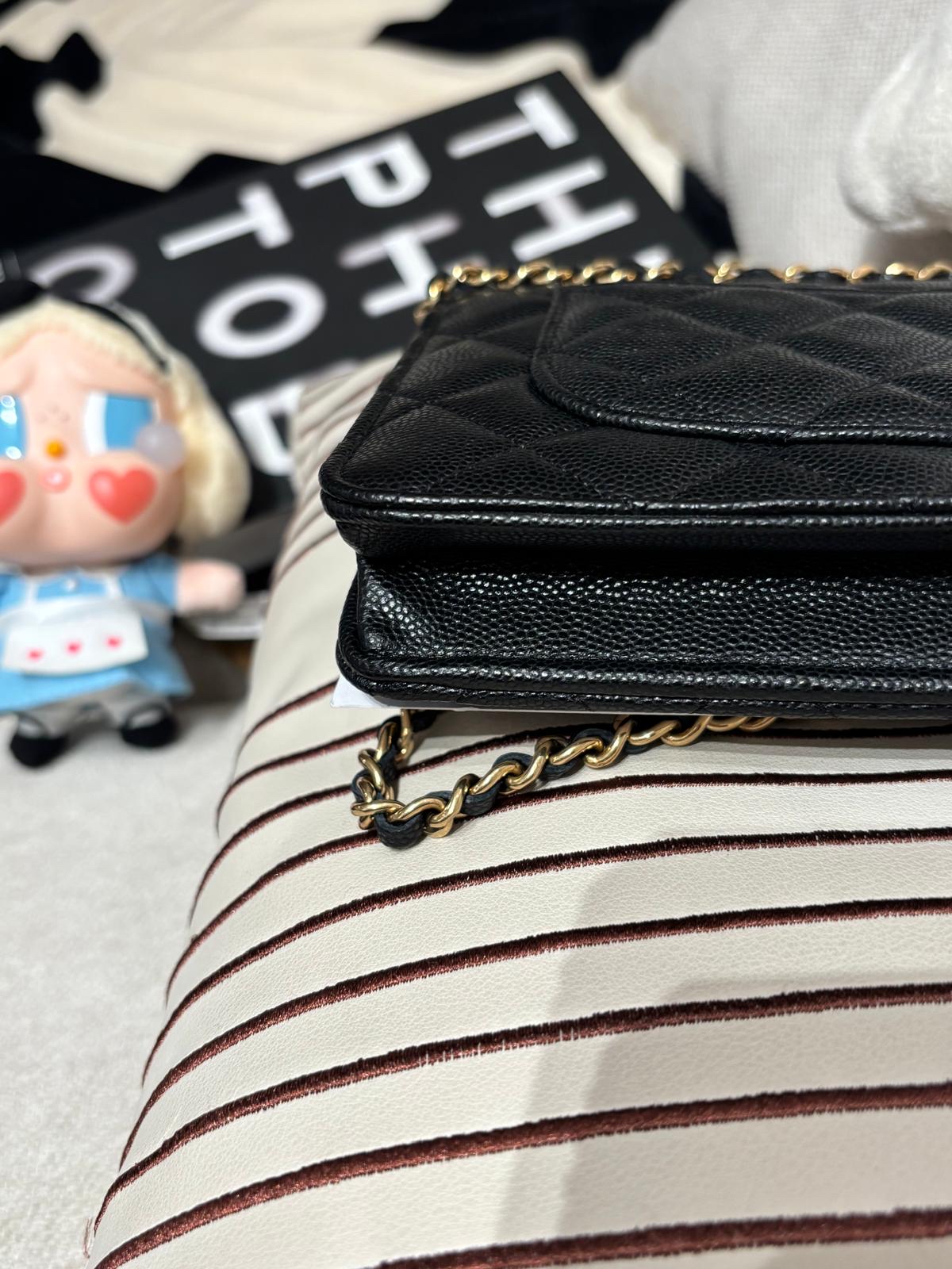 Chanel Wallet On Chain AP3076 poker 限量特別版撲克牌 黑色荔枝牛皮  100%Authentic, 99%New Unused ✅專門店收據✅Dust bag ✅Box