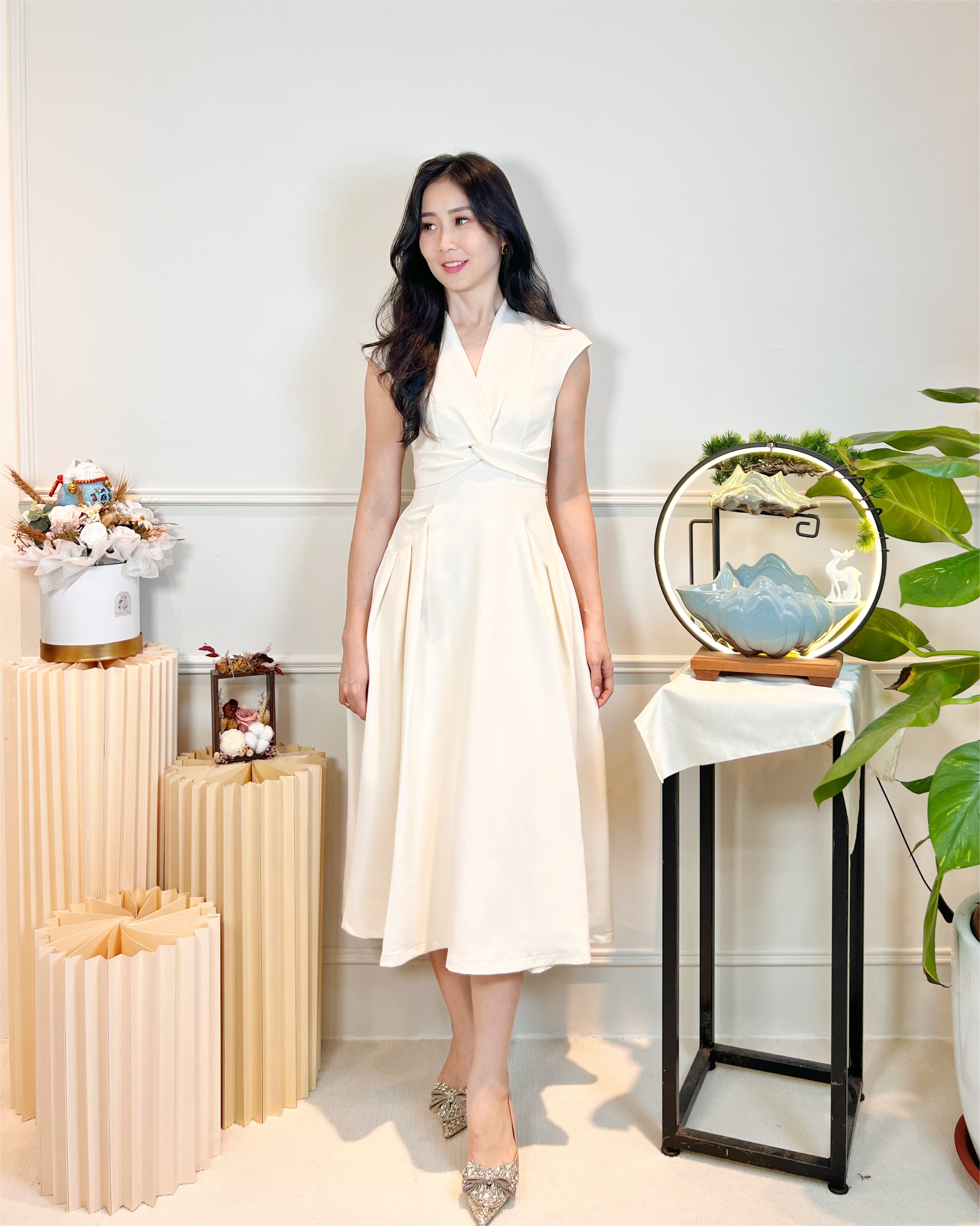 5092 Elena Grace Midi Dress