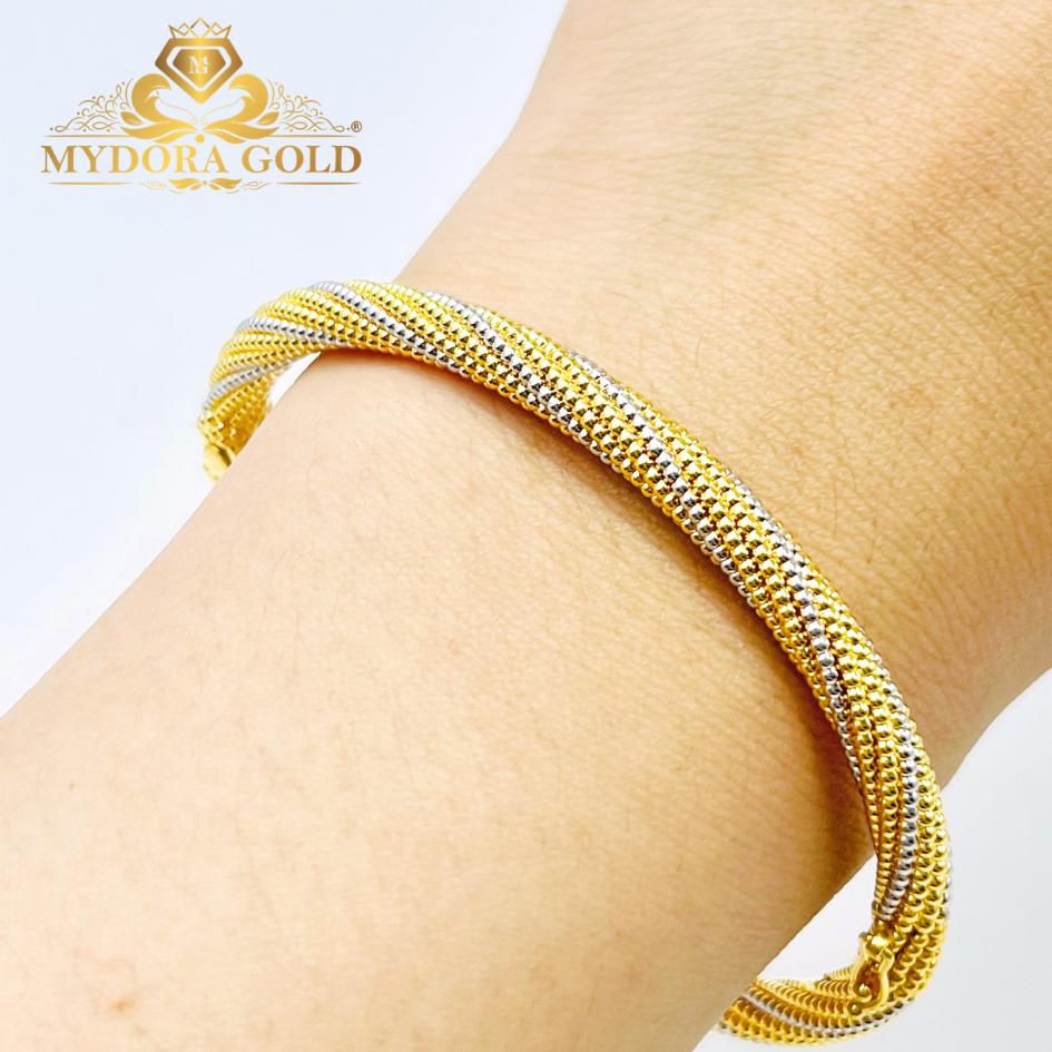 MYDORA Gelang Pintal Jagung | Emas 916/22k