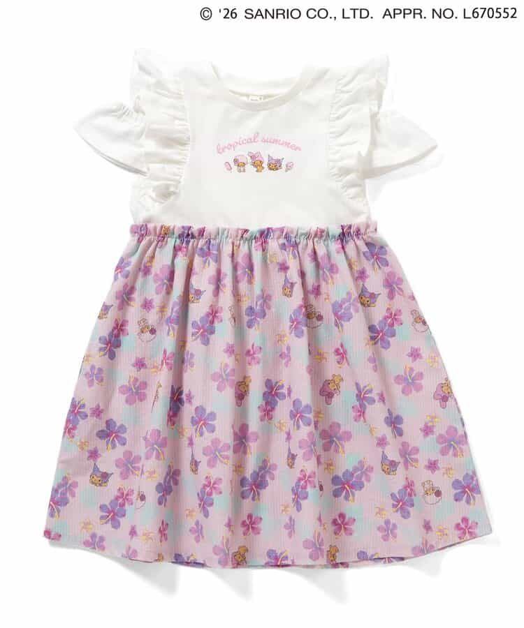 🇯🇵預訂 日本直送🇯🇵Apres les cours x Sanrio系列三色烘烤人物印花花卉滿拼接荷葉邊連身裙