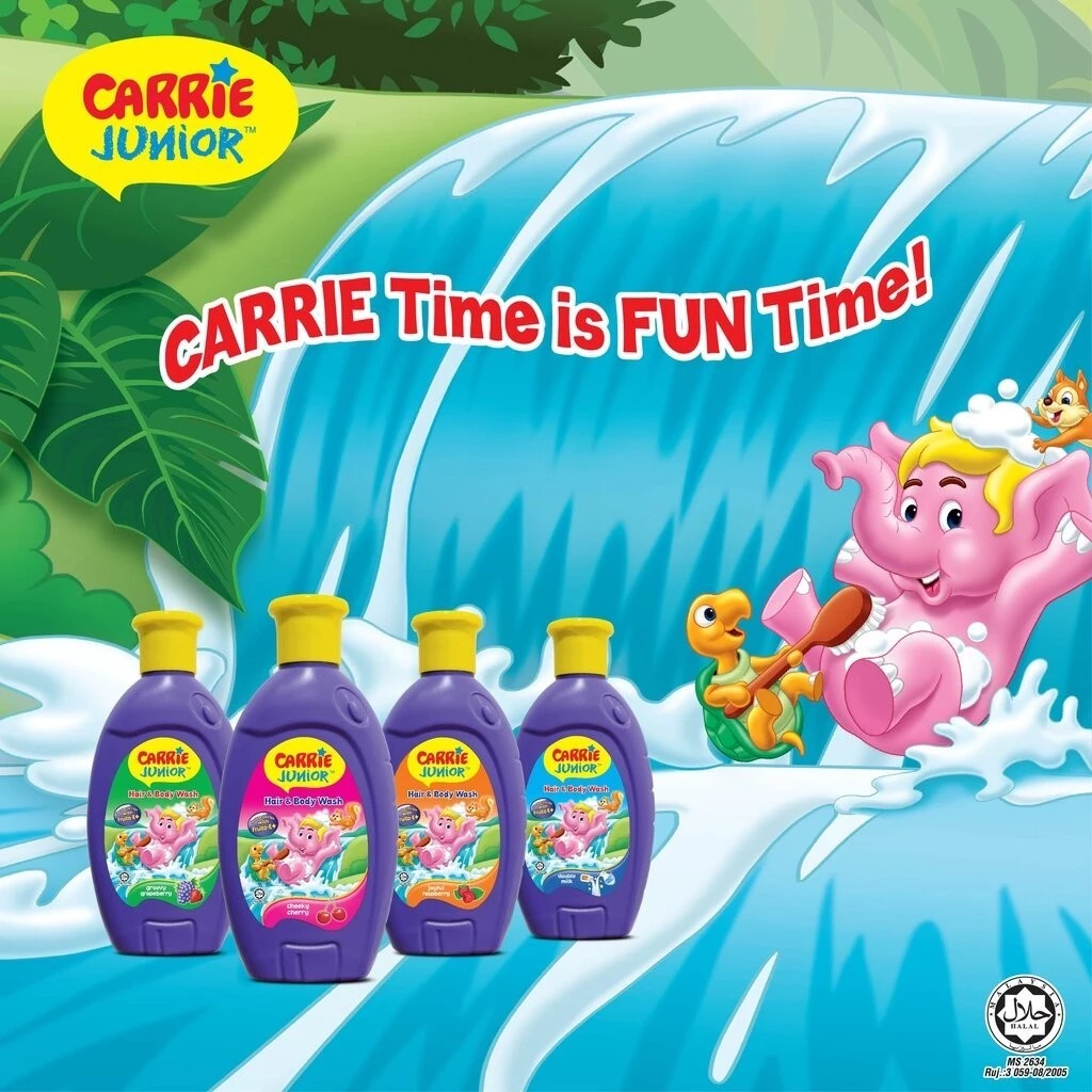 CARRIE JUNIOR Hair & Body Wash 280g