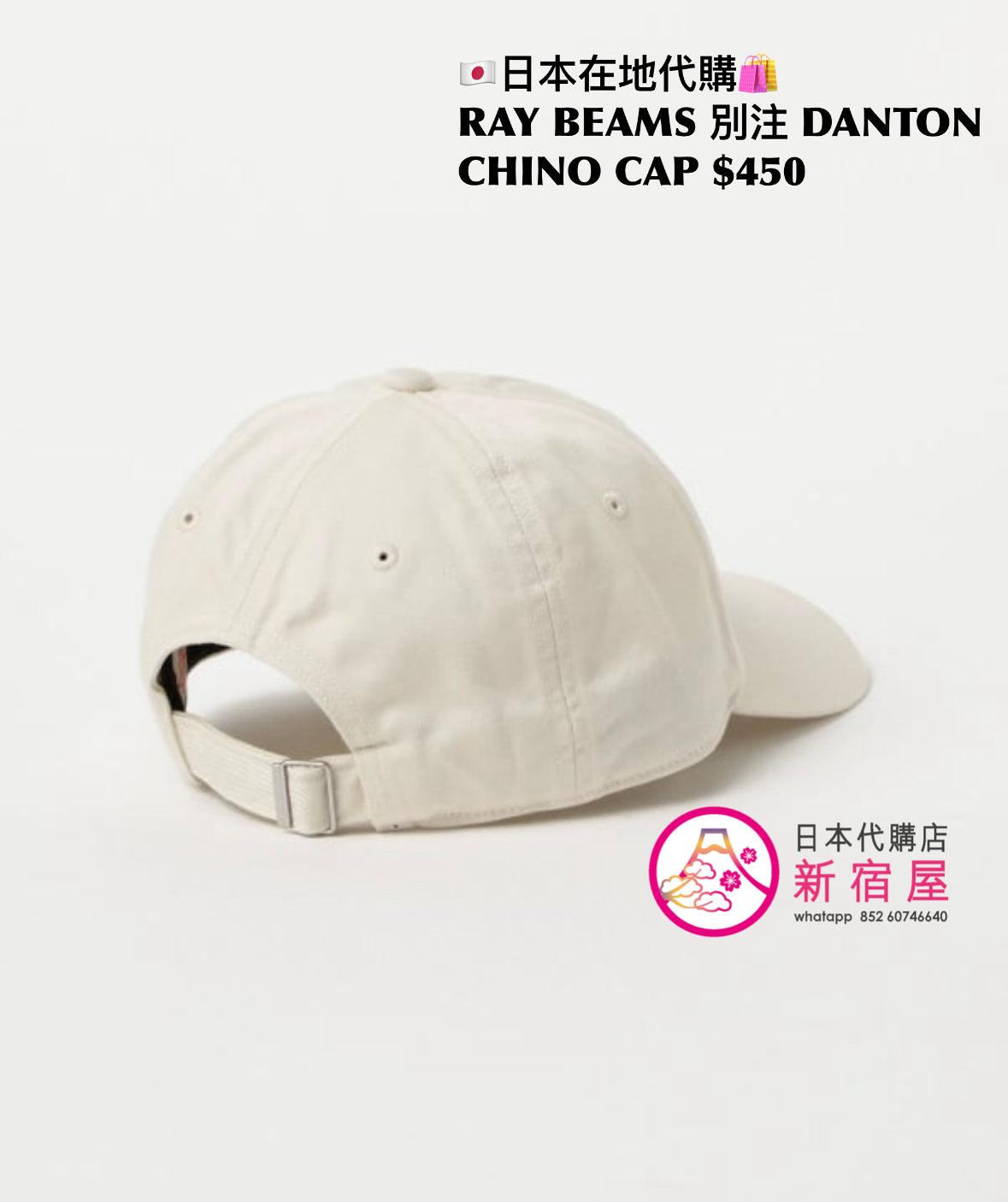 RAY BEAMS 別注 DANTON CHINO CAP