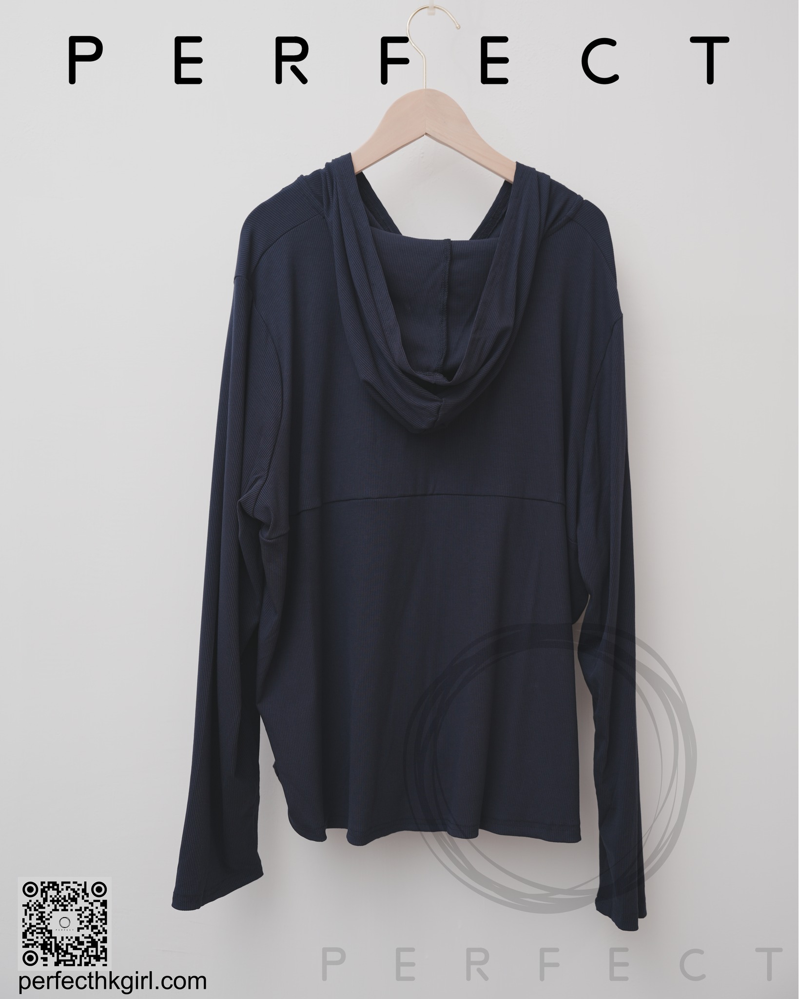 T0022_初秋涼感防曬拉鍊薄外套 (文青藏藍色）