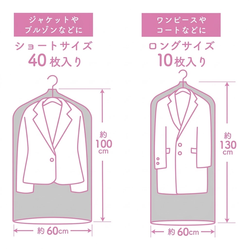 【現貨】🔥🔥【日本製《FORAL》心形圖案透氣防塵衣物套】50個裝