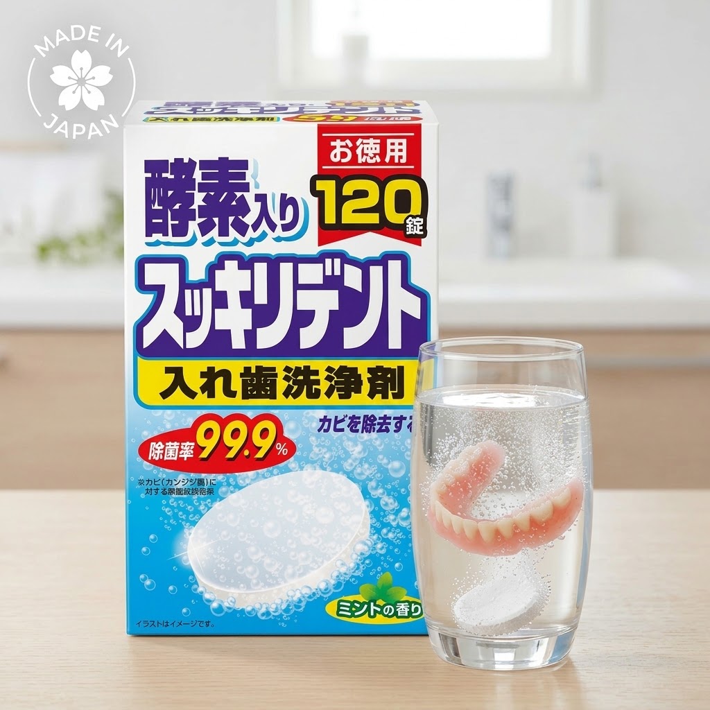 🔥🔥【日本製《LION 獅王》薄荷味酵素假牙清潔錠 120片裝】