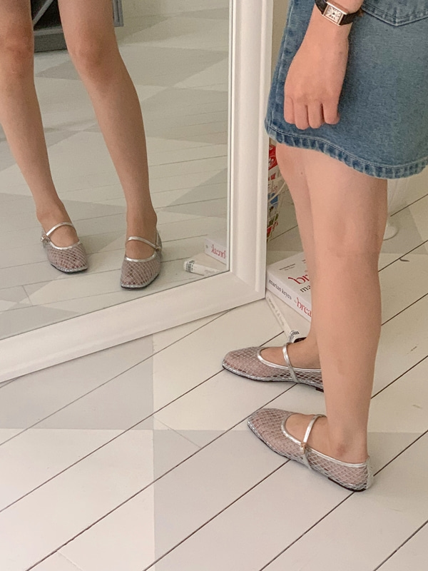 Netted Ballet Maryjane (3 colors)