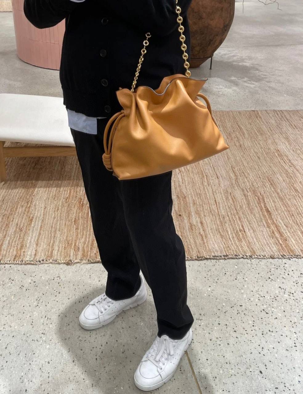 Loewe 罗意威 Luna 月亮包链条肩背包