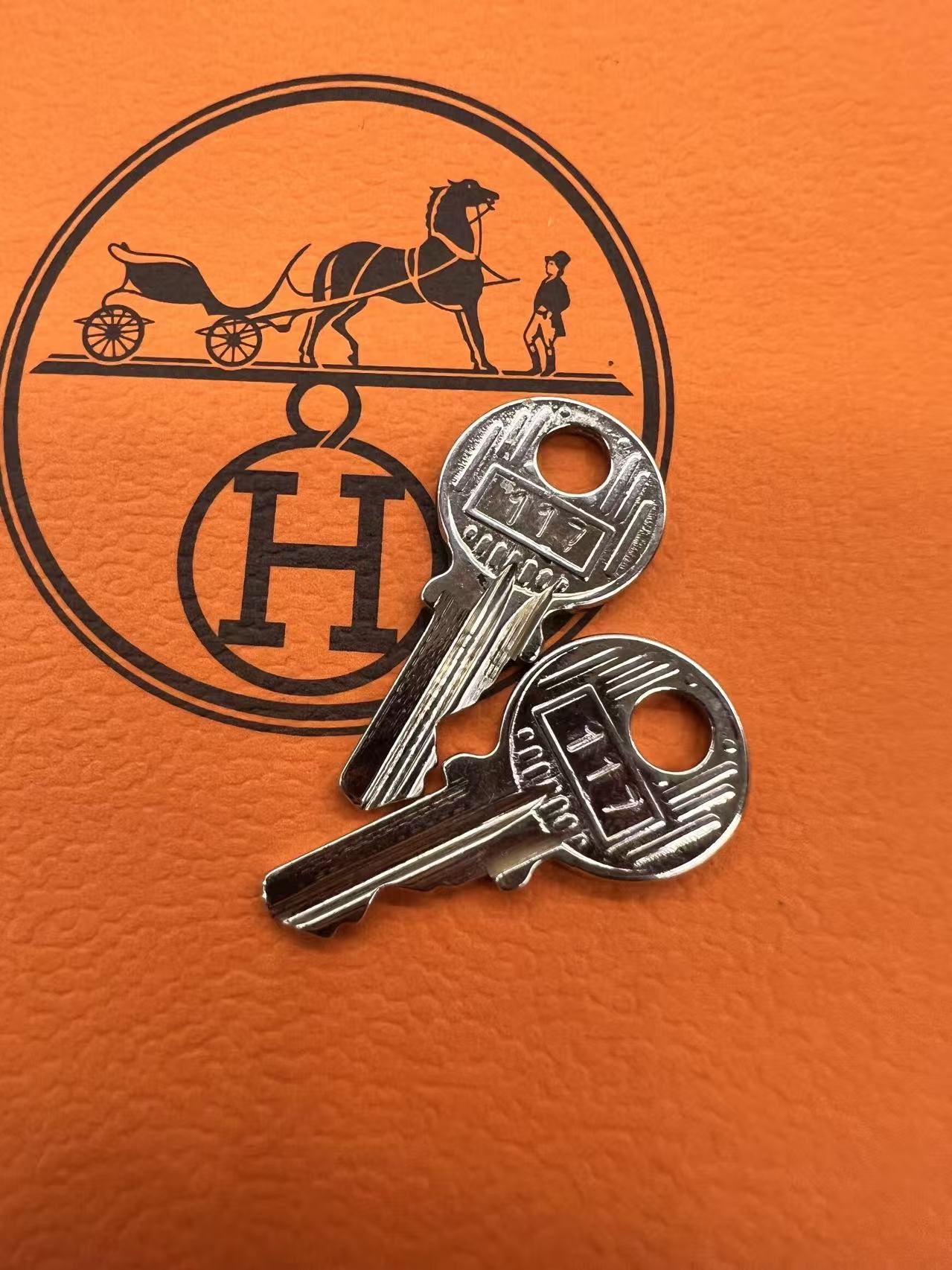 Hermes Cadena Lock and Key Set
