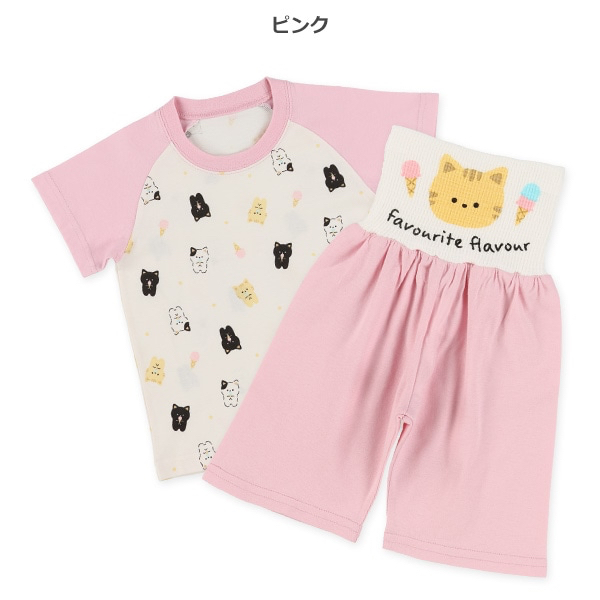 🇯🇵預訂 日本直送🇯🇵小貓滿印包腹短袖家居服上下套裝