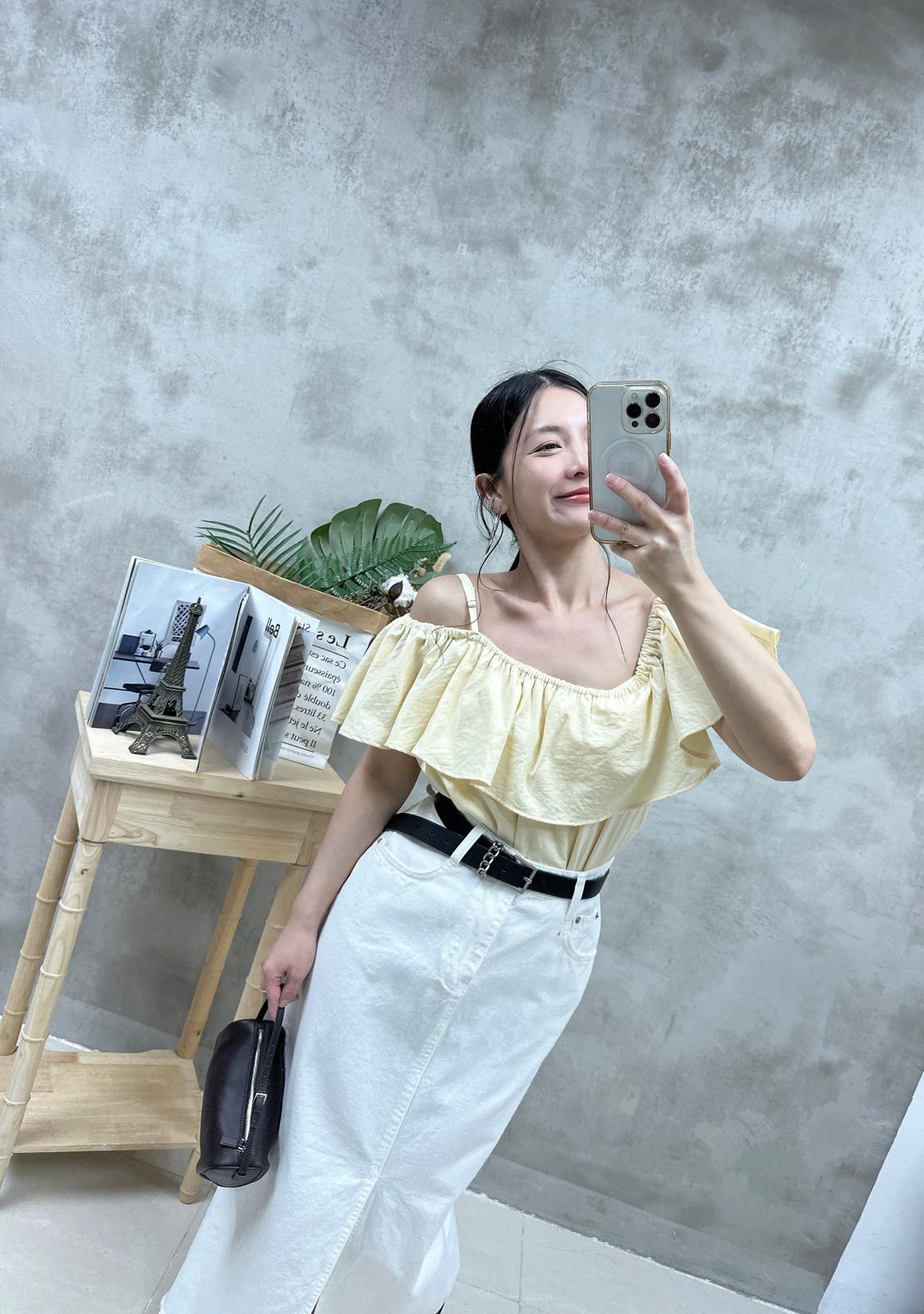 T08 兩著ruffle Top
