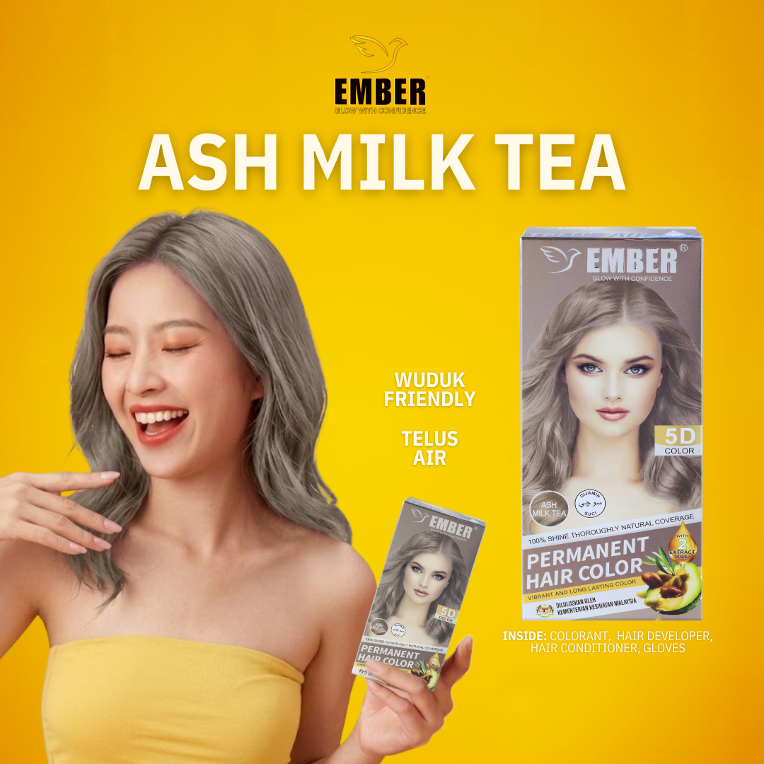 EMBER Permanent Hair Color 60ML / EM-22 / ASH MILK TEA