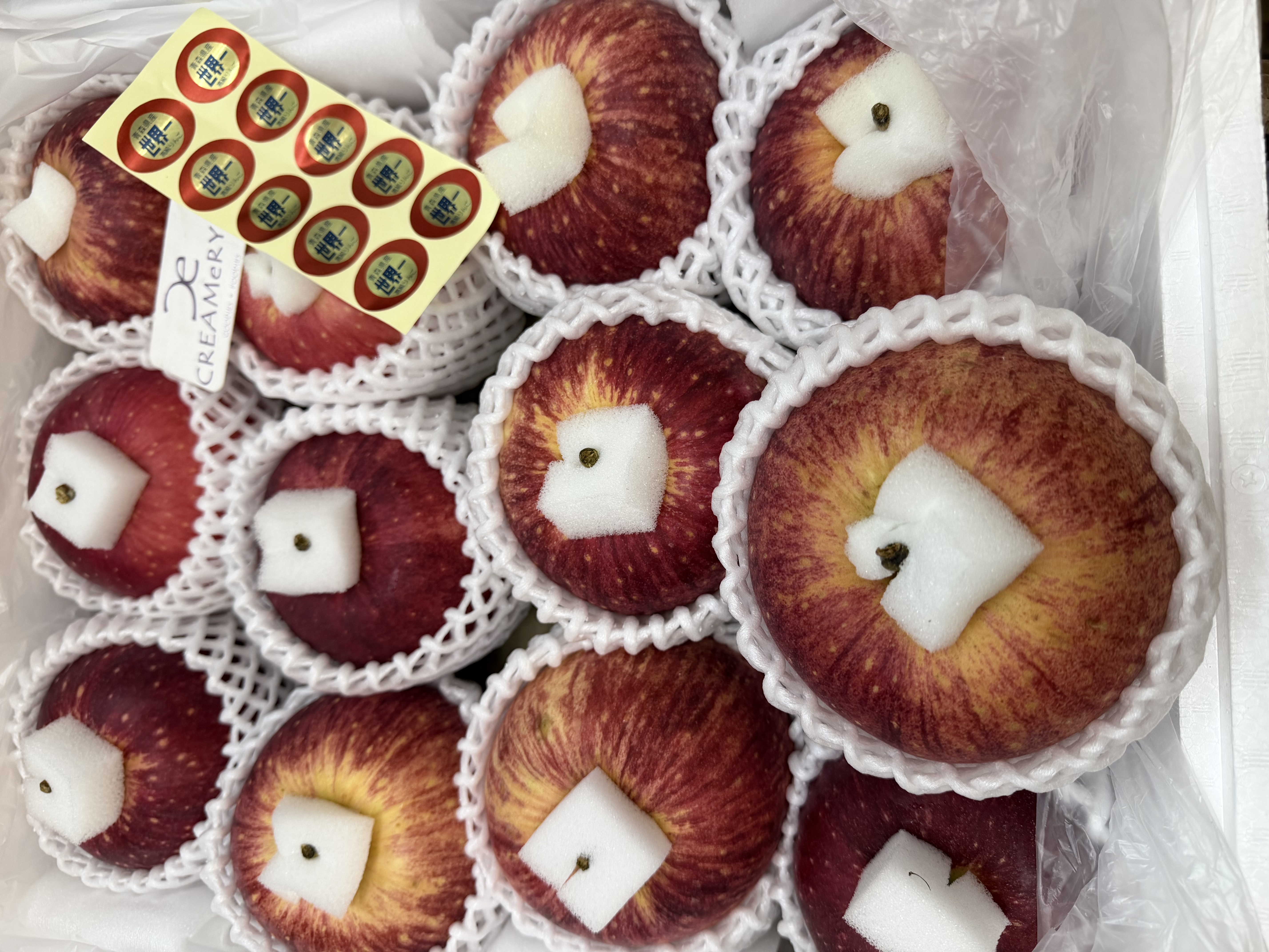 日本青森 世界一 蘋果せかいいち Japanese Sekaiichi Apple 12玉 2個