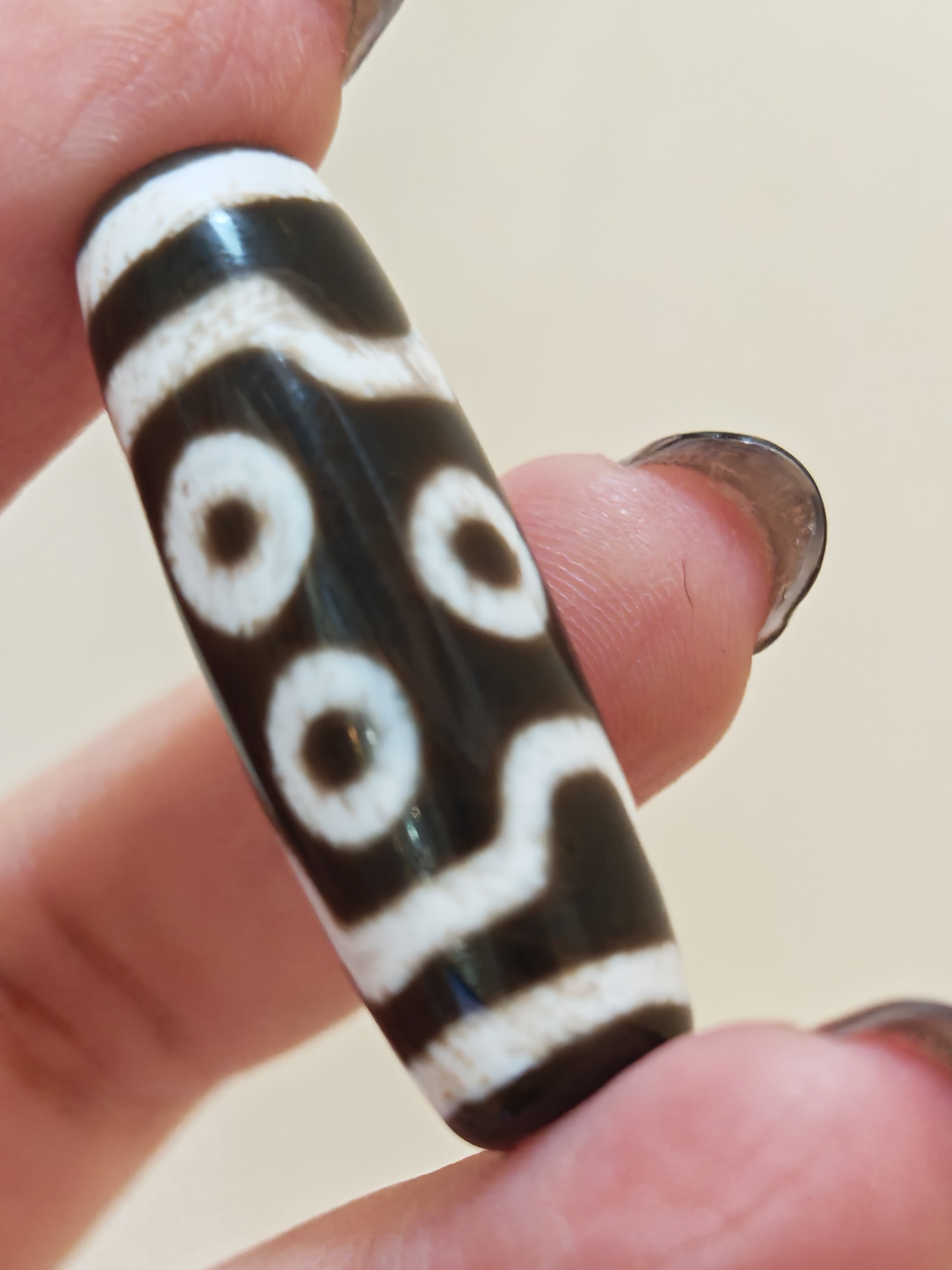 「黑白七眼天珠」26022