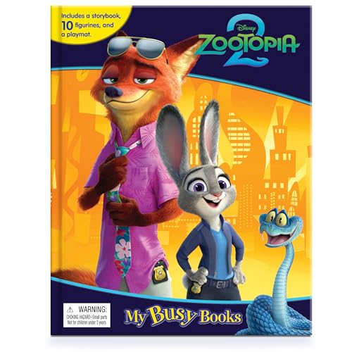 Disney Zootopia 2 優獸大都會2 My Busy Books 故事書公仔套裝｜10款角色公仔＋遊戲墊｜Judy Nick