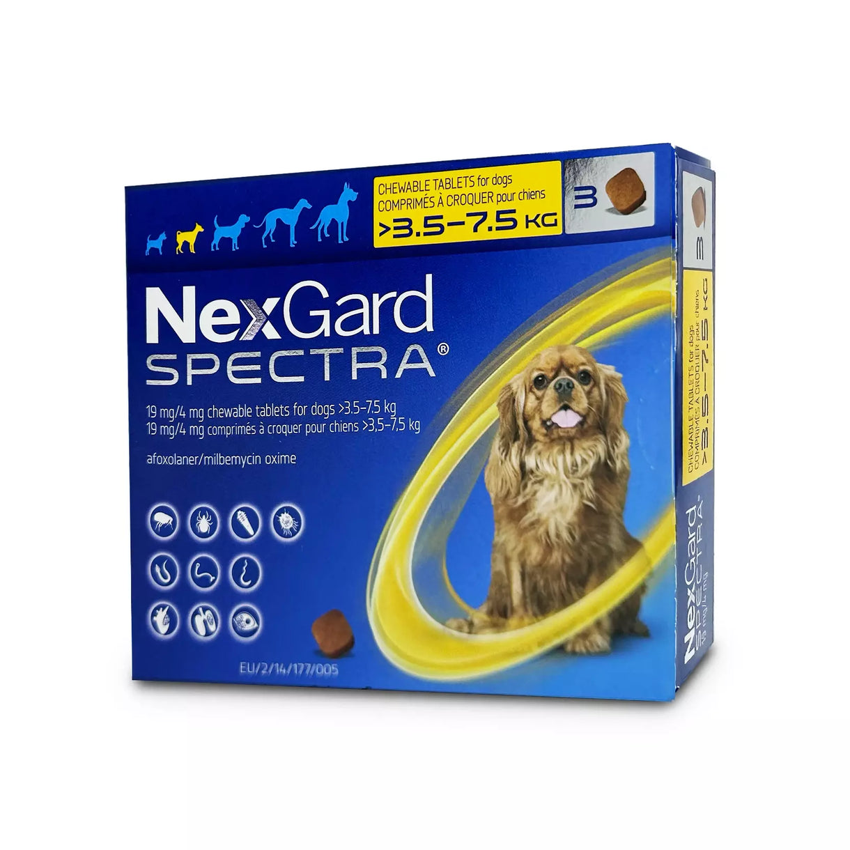 NexGard Spectra 全方位驅蟲口服咀嚼片 3粒裝