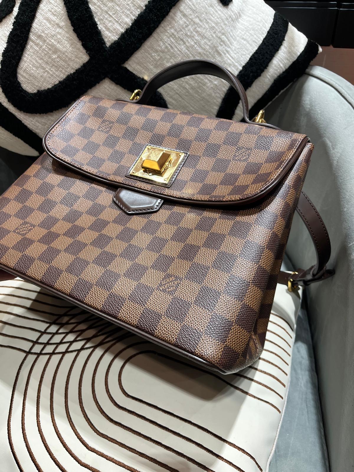 Lv Damier Bergamo MM 2 way bag N41168 ,   100%Authentic, 95%new ✅dust bag  