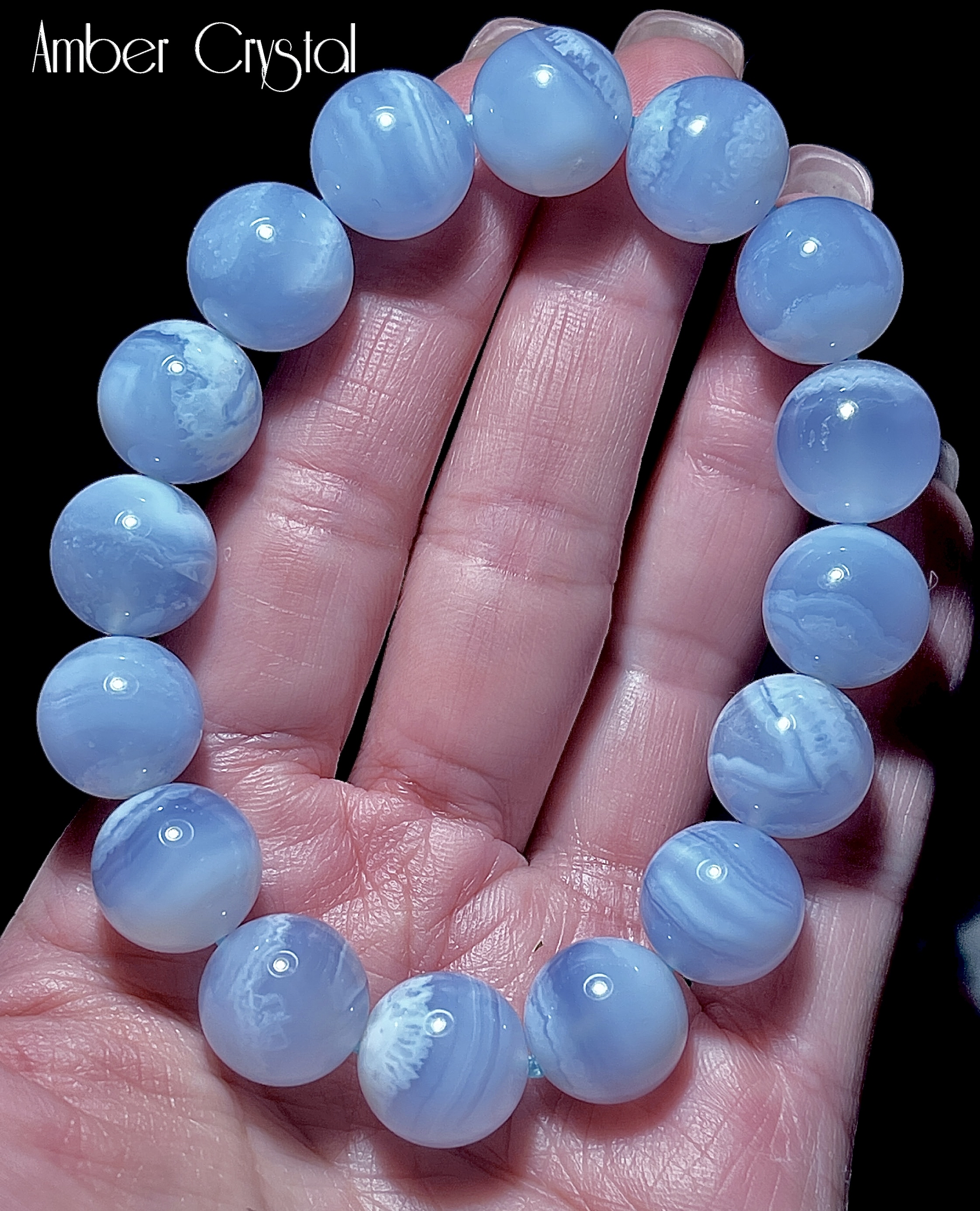 藍紋瑪瑙 Blue Lace Agate 