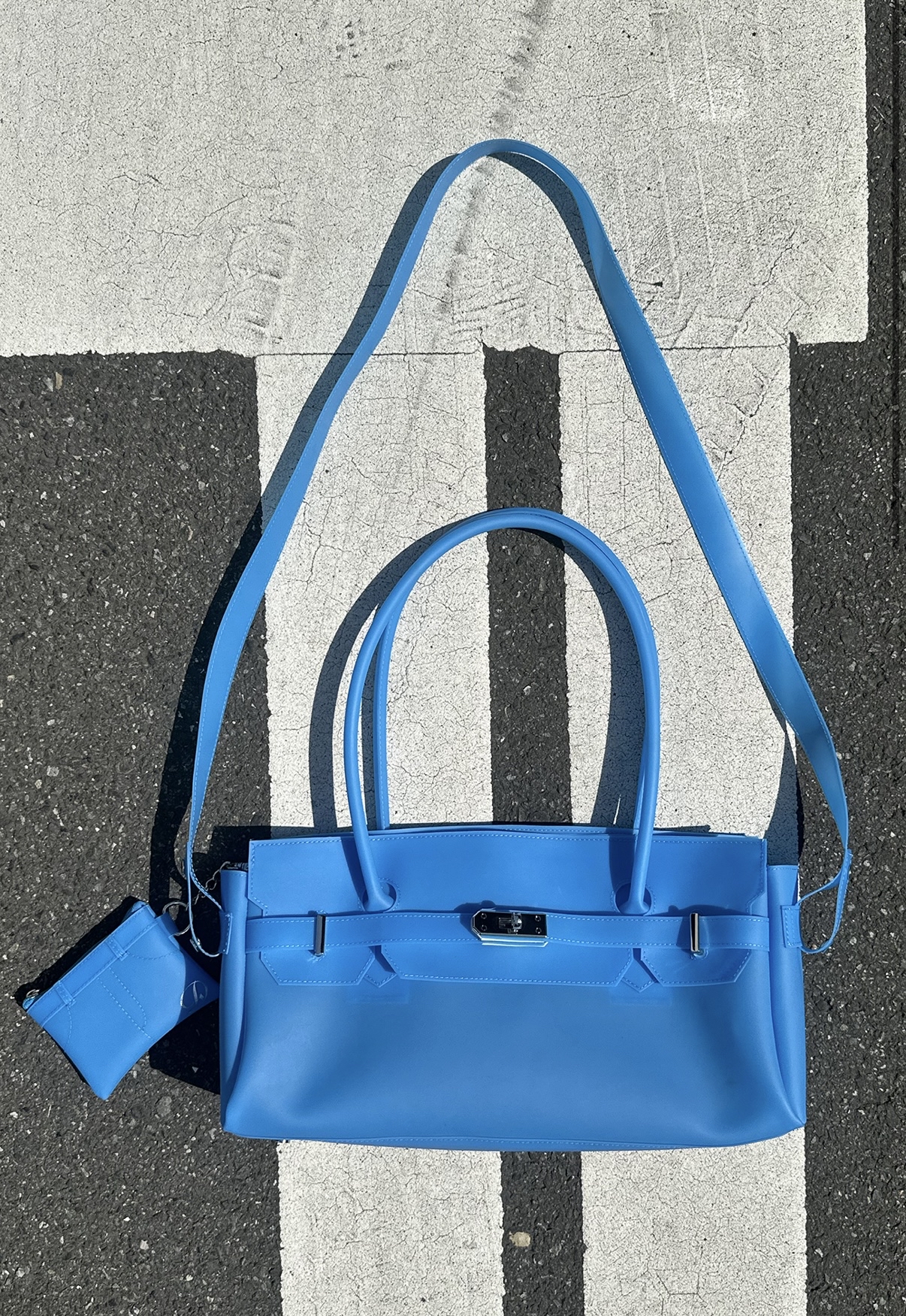 DEINET JELLY TWO-WAY BAG IN BLUE