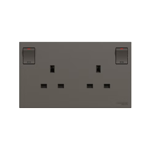 施耐德 奐然AvatarOn C 石墨灰 13A孖蘇有掣 插座