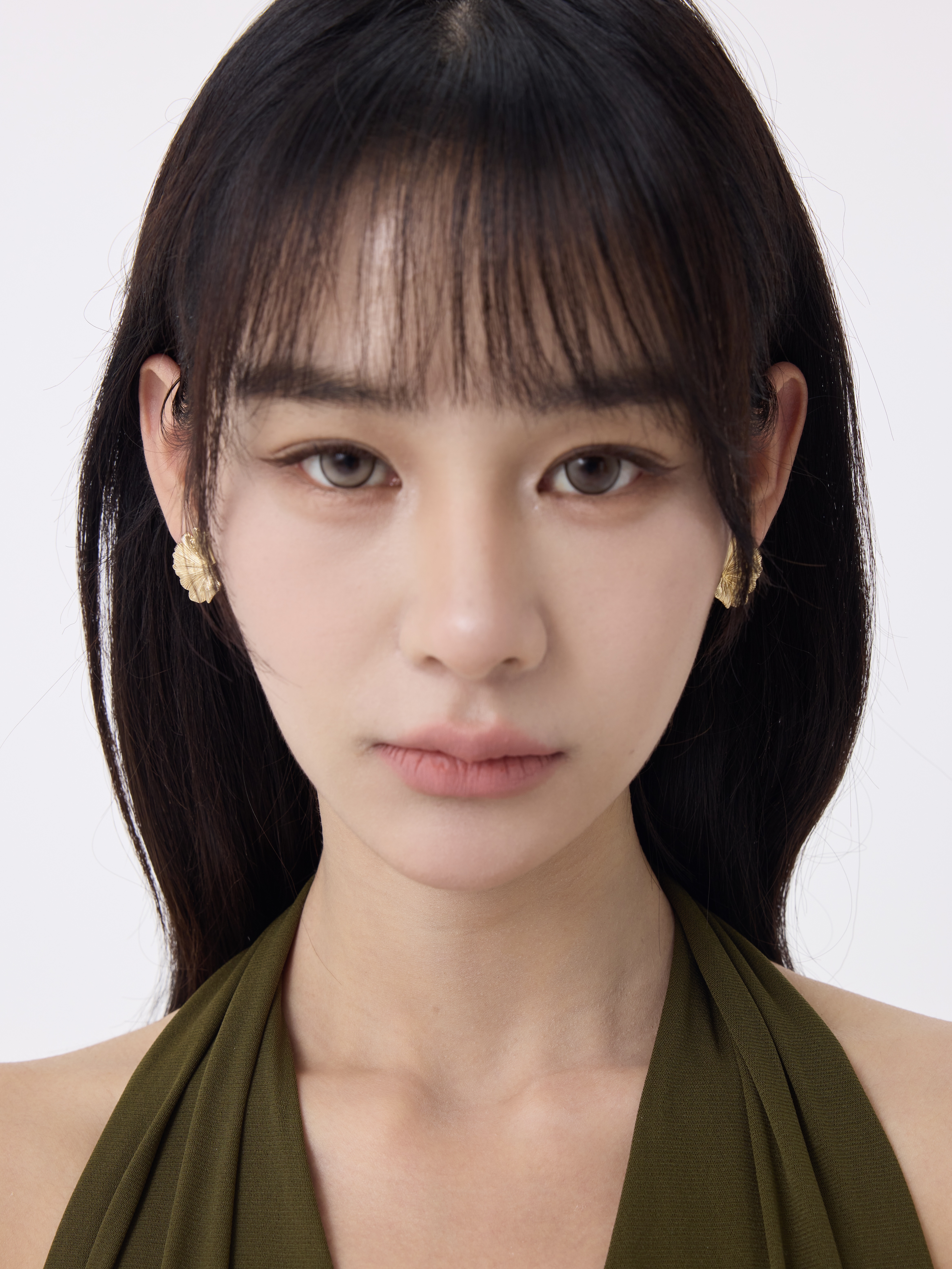 Ginkgo Leaf Earring Plaqué or