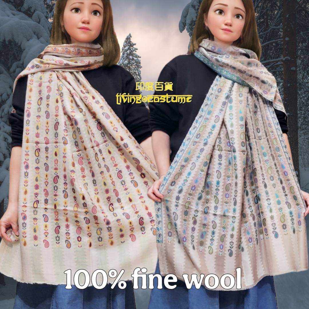 印度細緻羊毛 (Fine Wool) 披肩