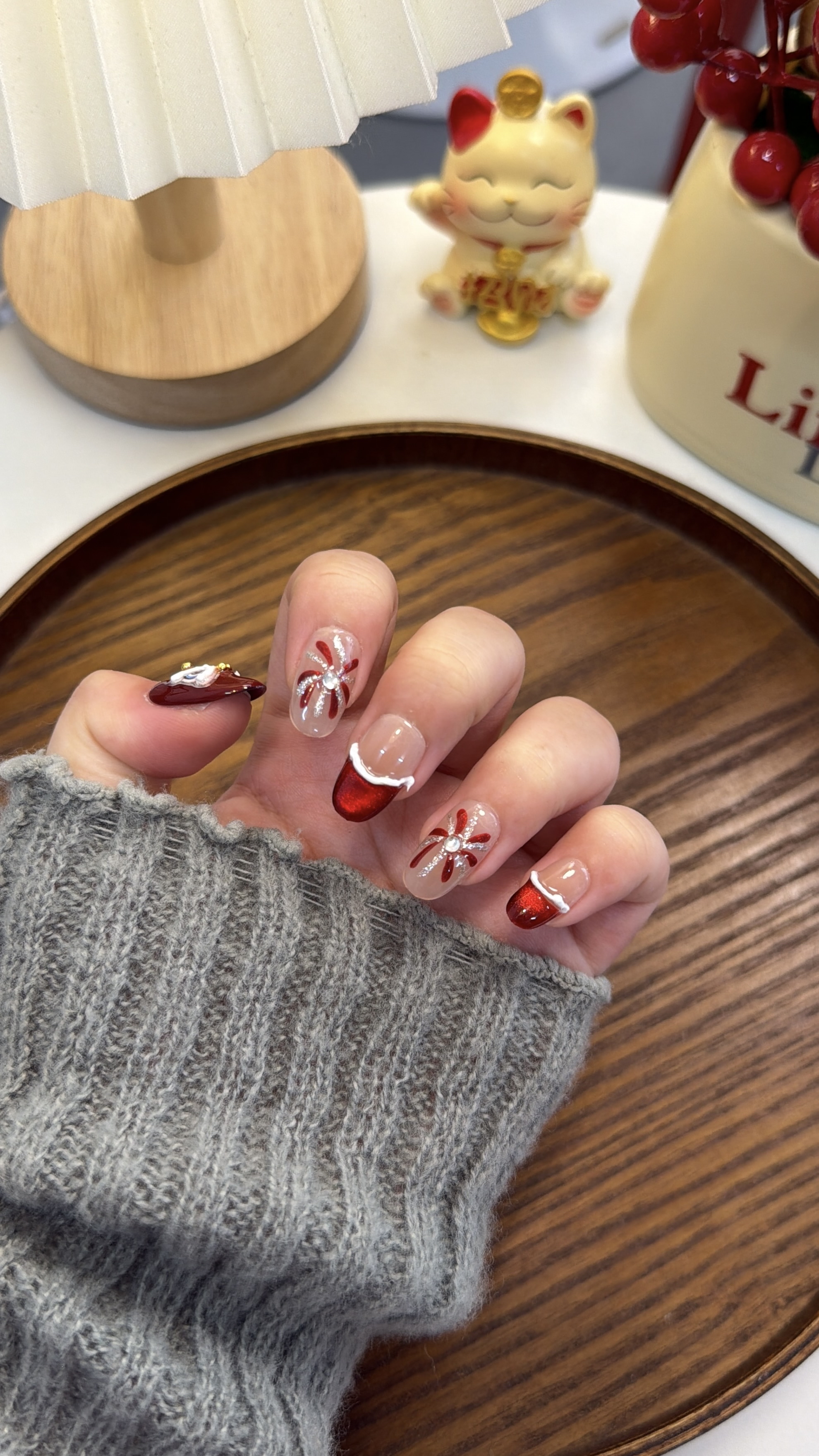 瑞狮纳福 短椭圆 