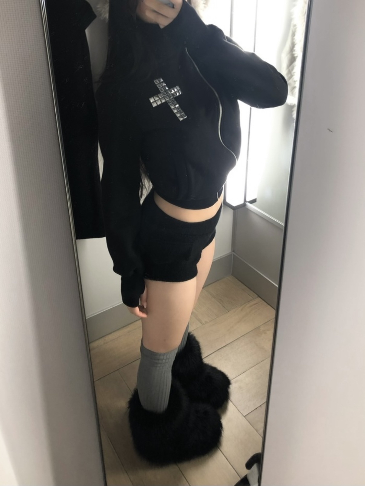 Wool-Blend Micro Shorts