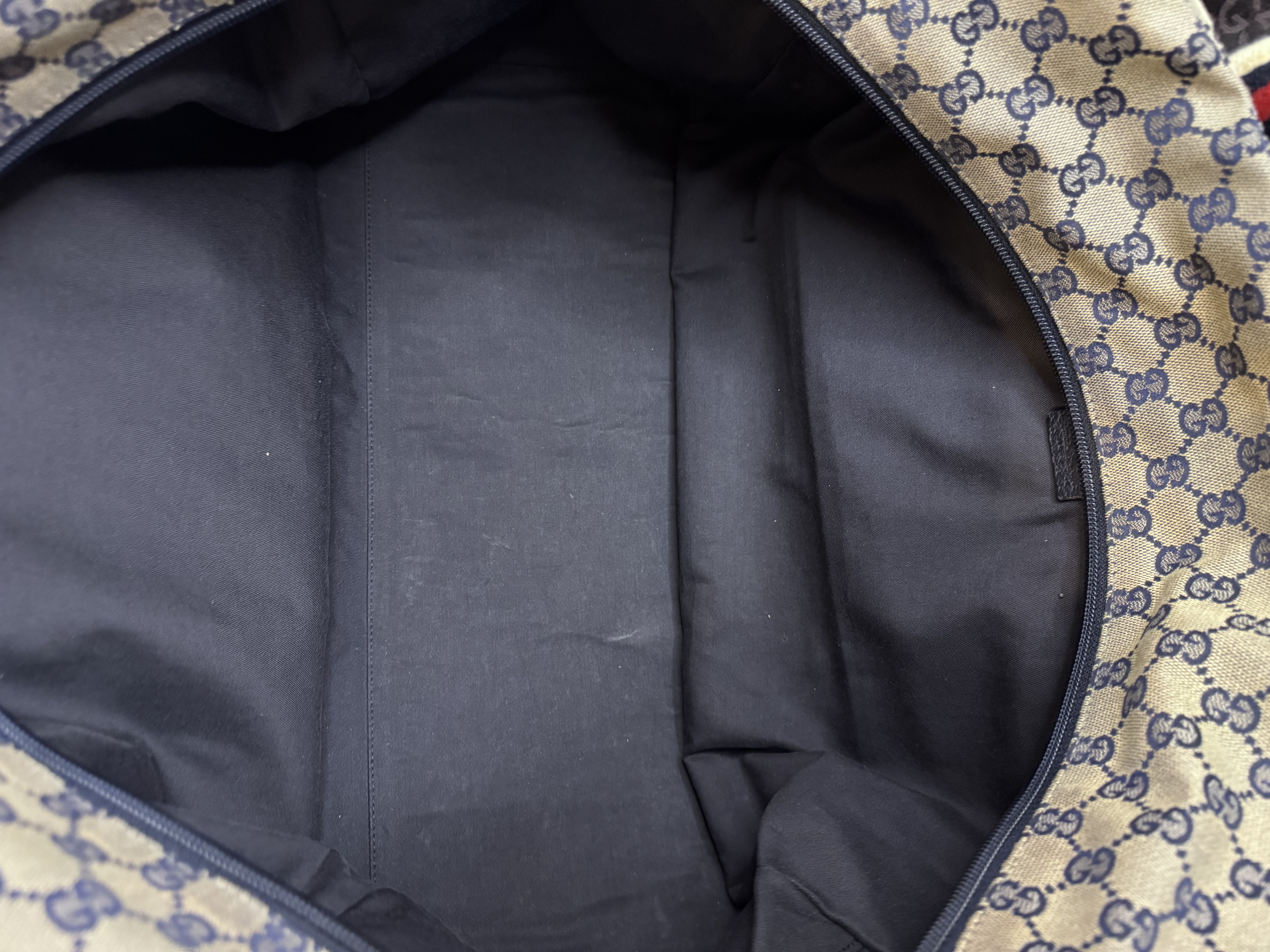 Gucci Vintage GG Supreme Sherry Line Top Travel Bag