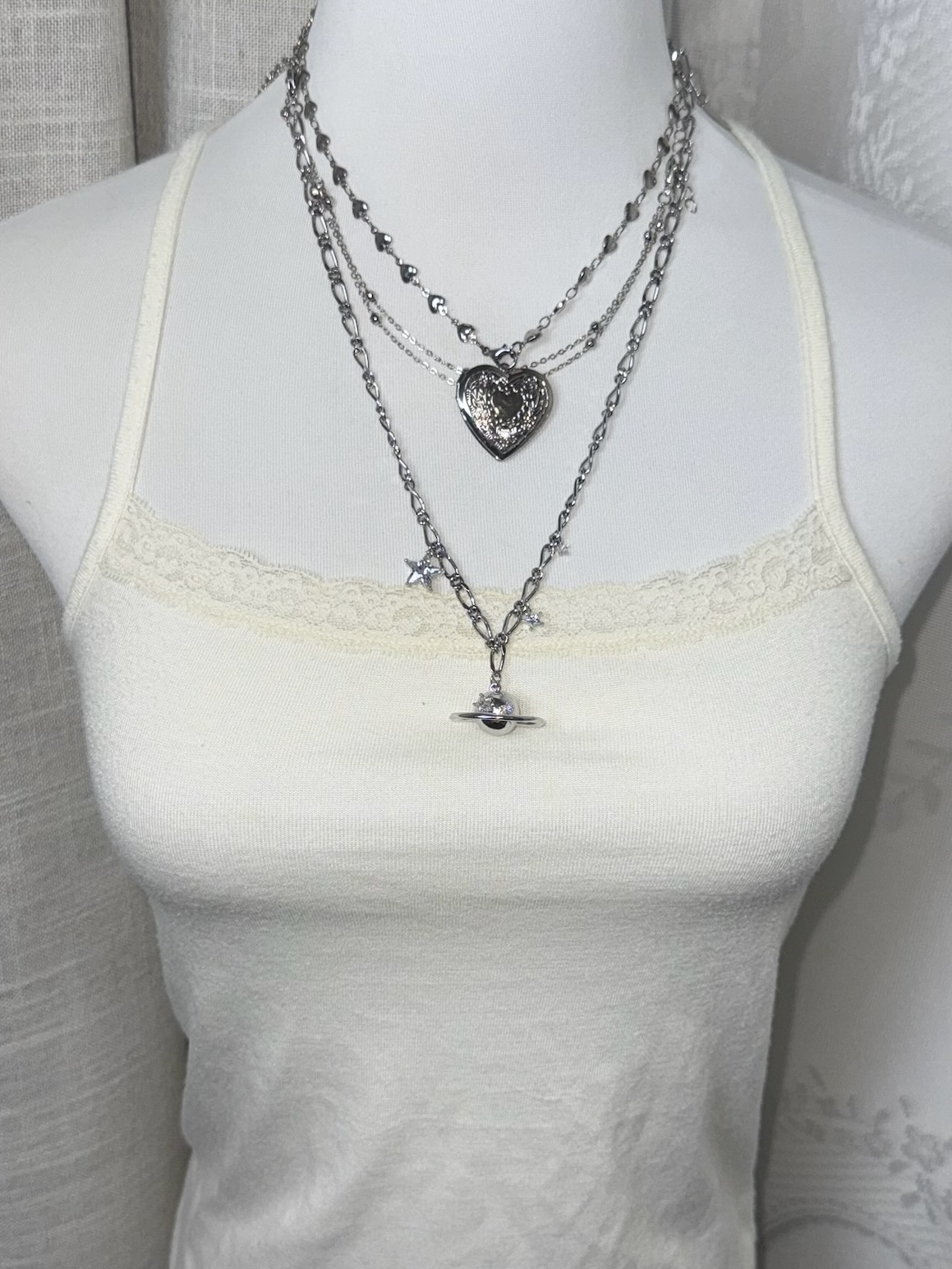 Downtown Girl Aesthetic Lace Tank