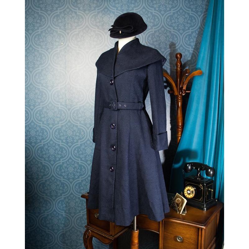 (Sold out)Limited Edition - Edwardian Lady Winter Walking Coat Jacket - Blue (FM163)