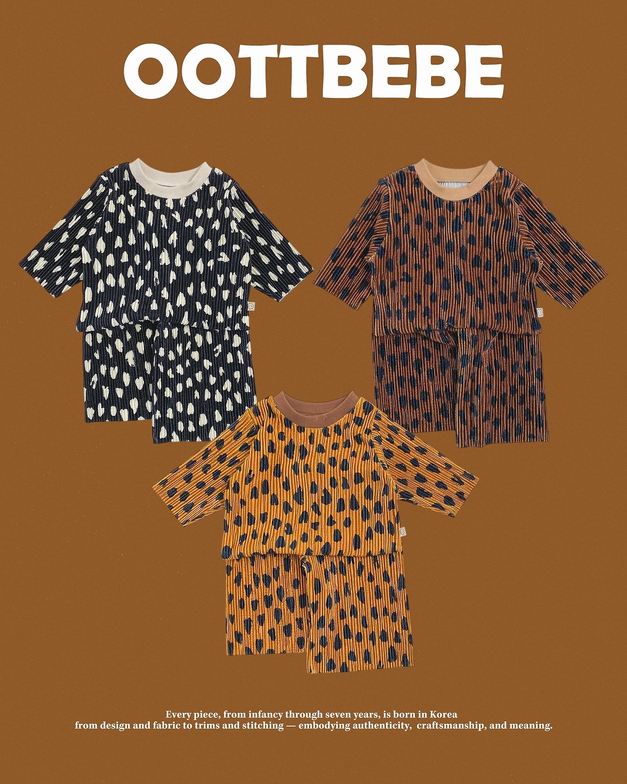 OOTT | Velvet Leopard-Print Pleated Matching Set