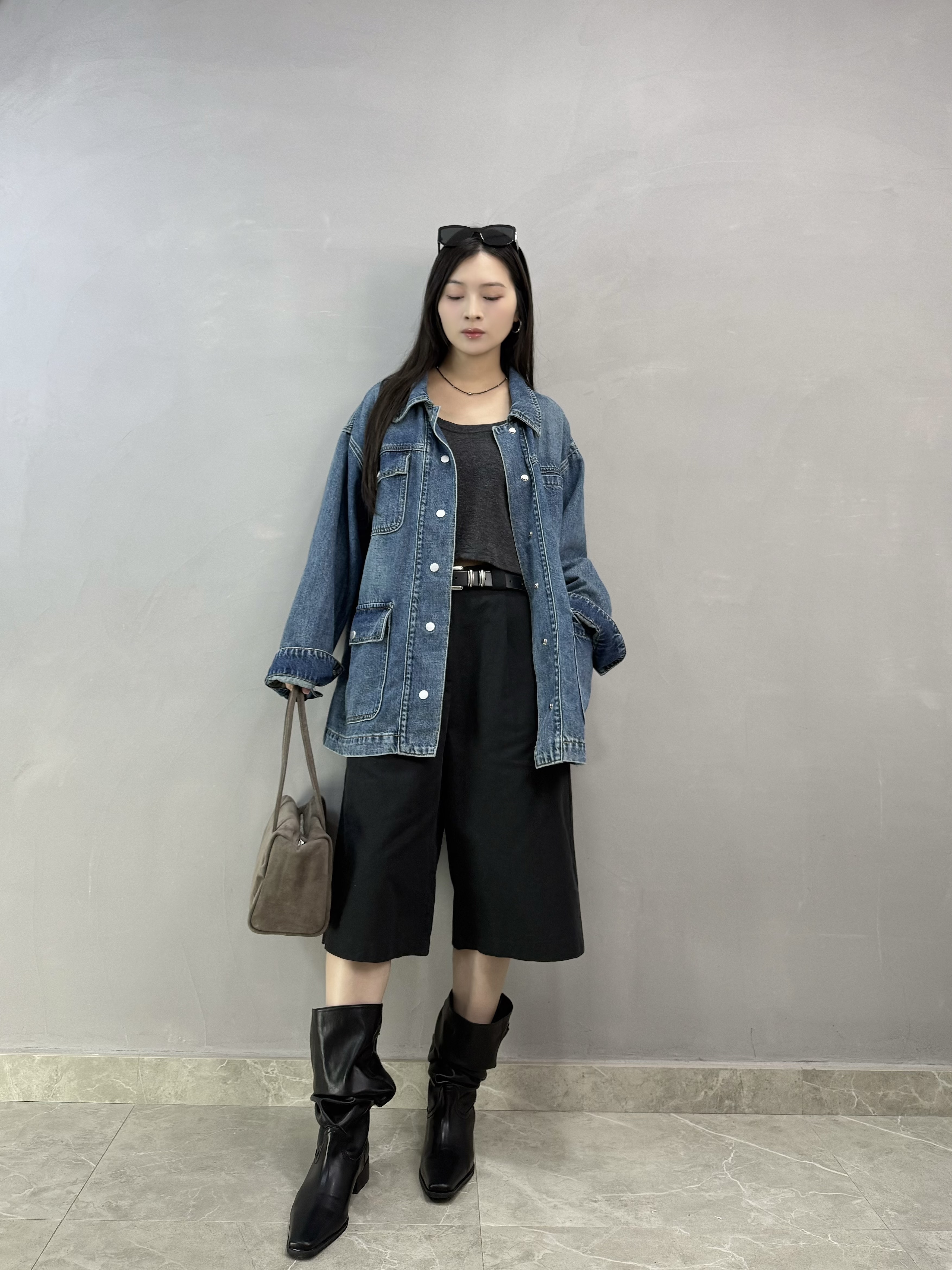 F15 四袋牛仔褸