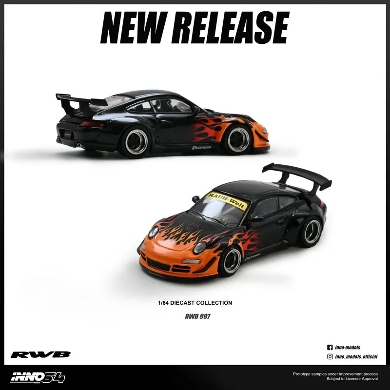 (預訂 Pre Order) INNO64 ( IN64-RWB997-OBF ) RWB 997 Orange Burning Flame