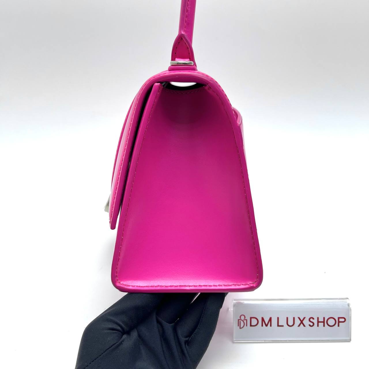 Balenciaga Pink Small Hourglass Top Handle