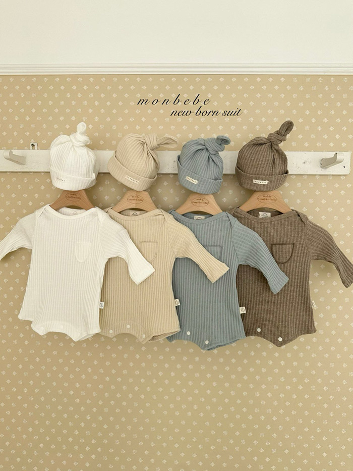 🇰🇷Monbebe Babysuit+hat