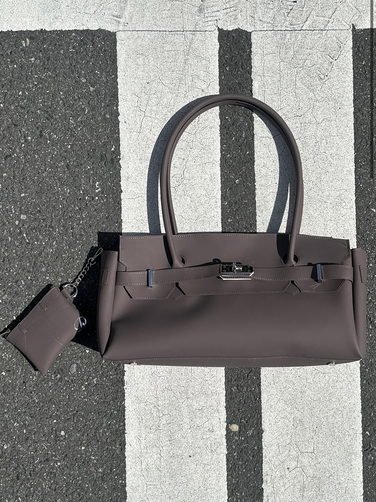 DEINET JELLY TWO-WAY BAG IN BROWN