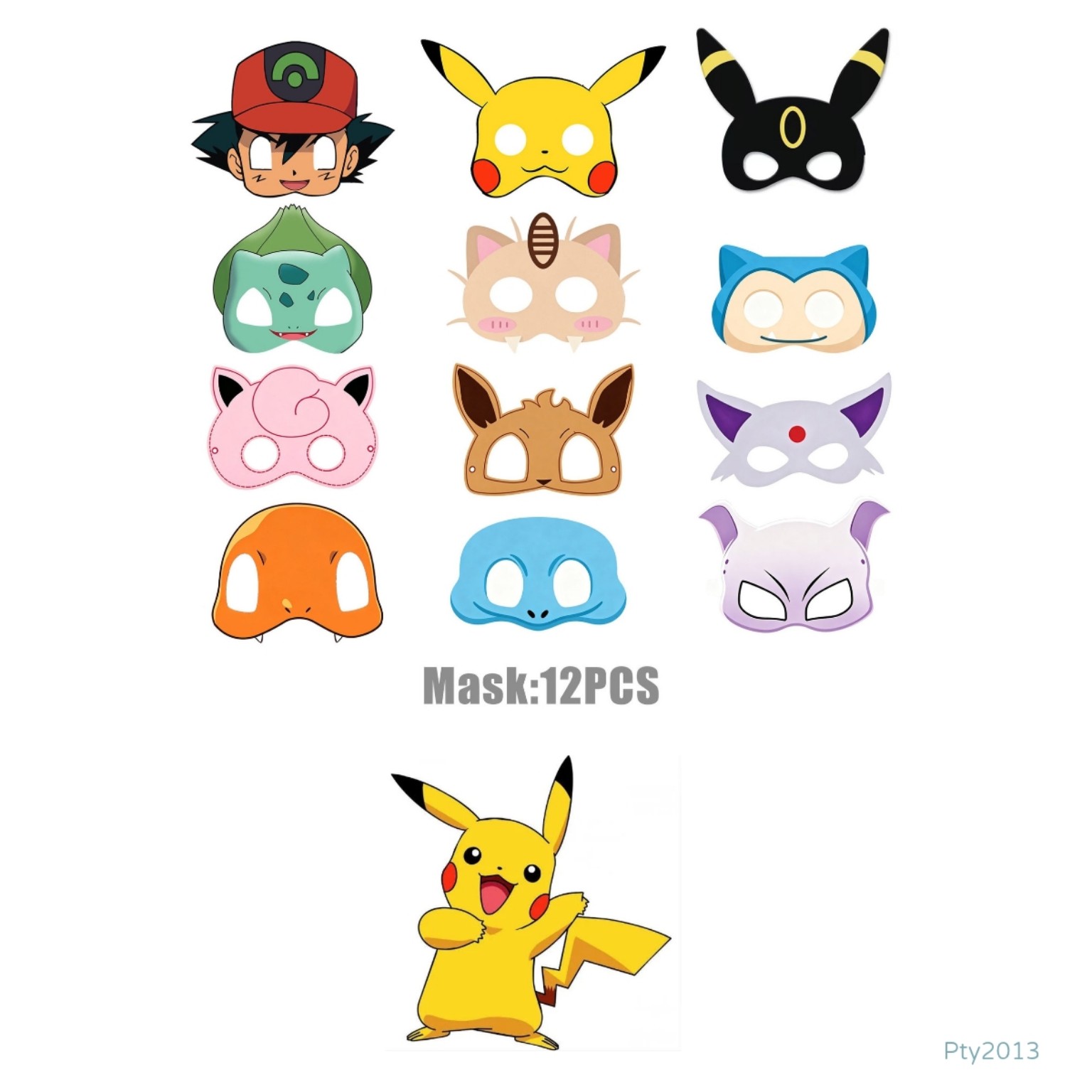 Pokémon Pikachu 比卡超主題生日回禮 Party Favor 禮物套裝 12份 PTY2013