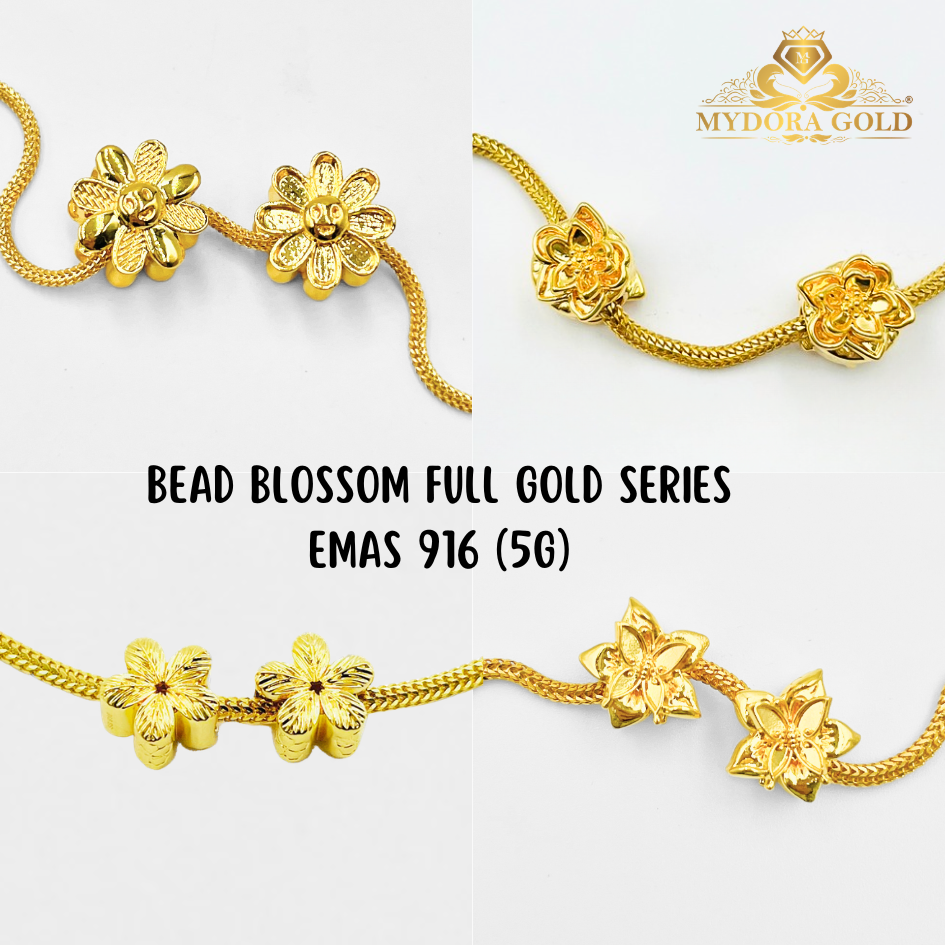 MYDORA Bead Blossom Full Gold Series (5G) | EMAS 916/22k