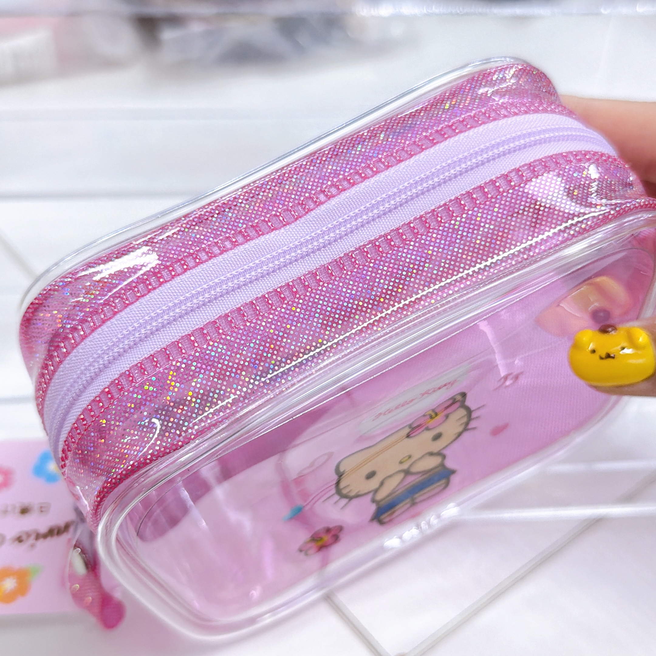 日本直送Sanrio 夏天黑皮泳裝系列 透明膠化妝袋