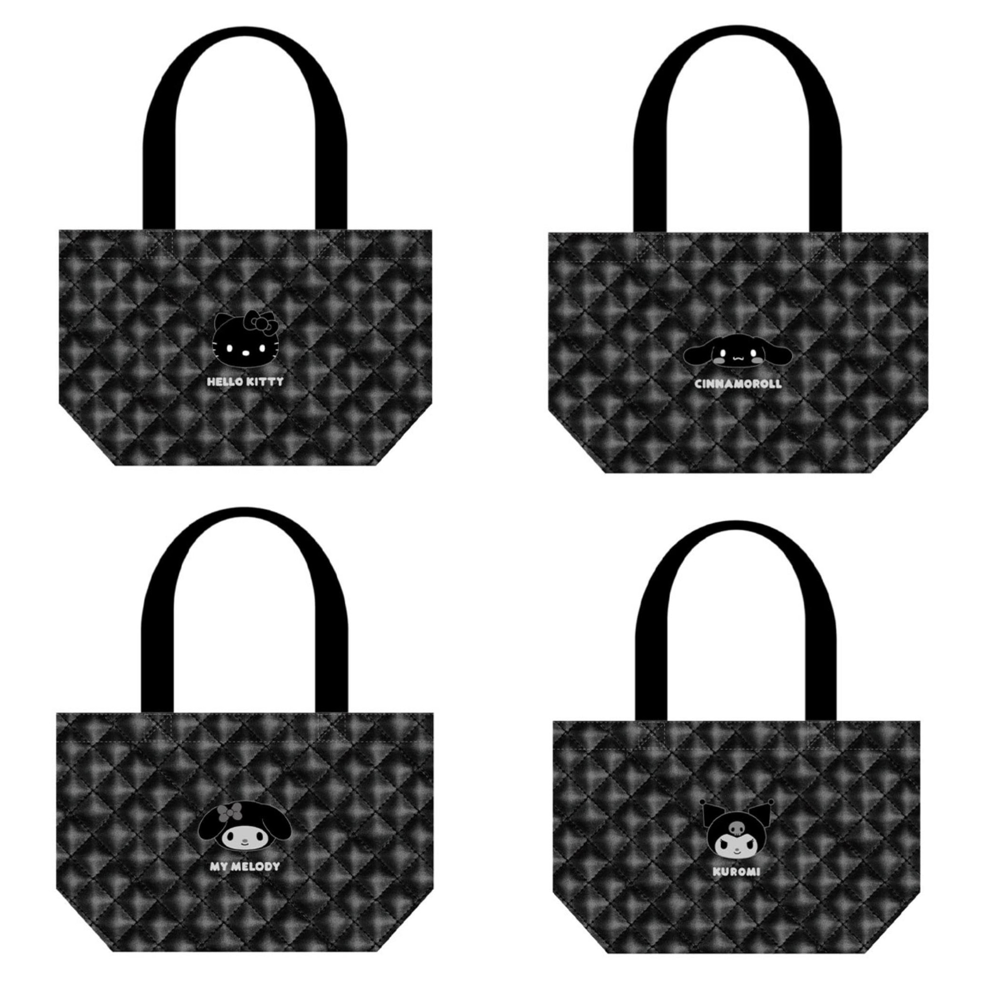日本預訂📍日本Sanrio黑色風格系列 - 菱格款手袋 2026年5月中下旬出貨